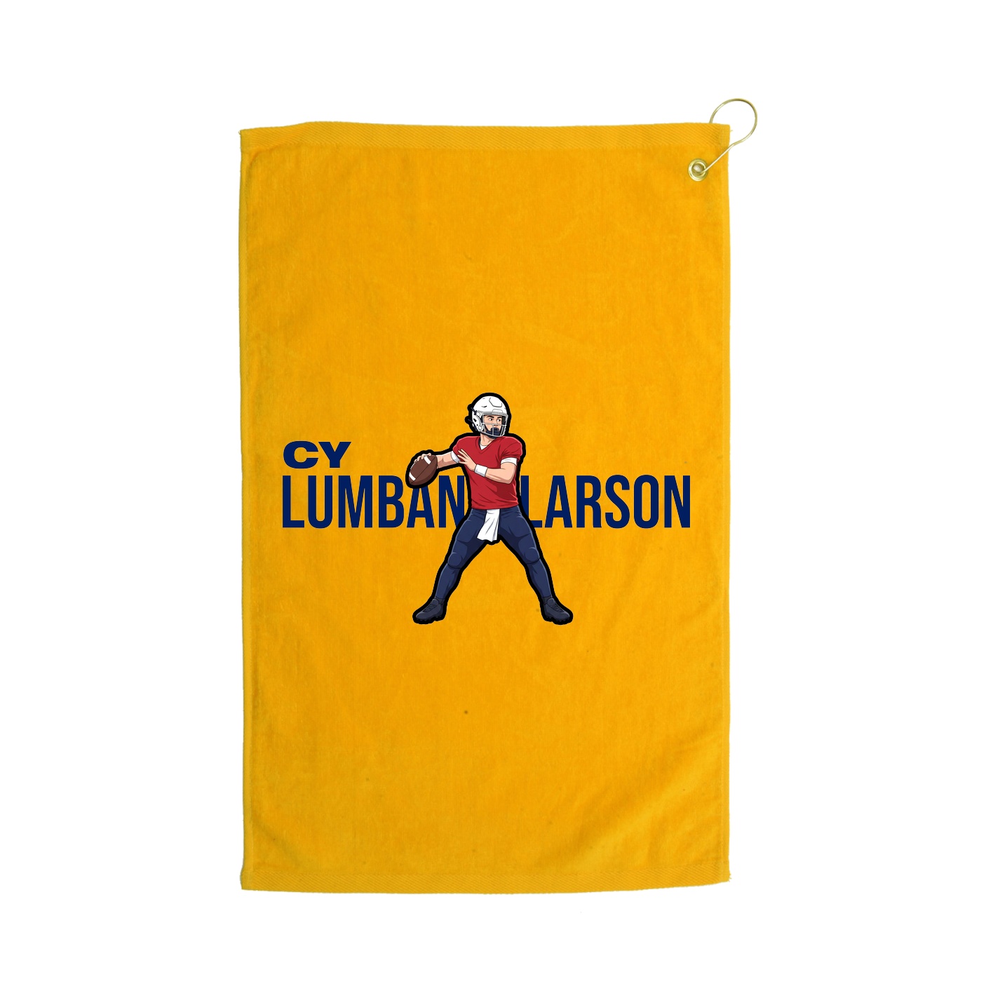 Golf Towel — Player Name in Gold