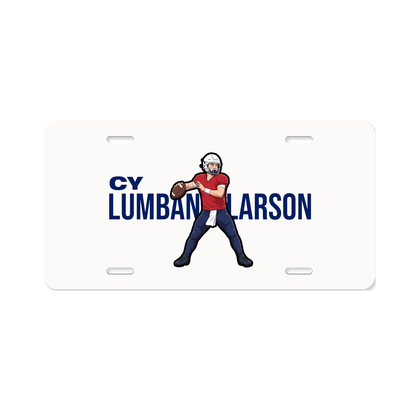 License Plate — Player Name in Classic