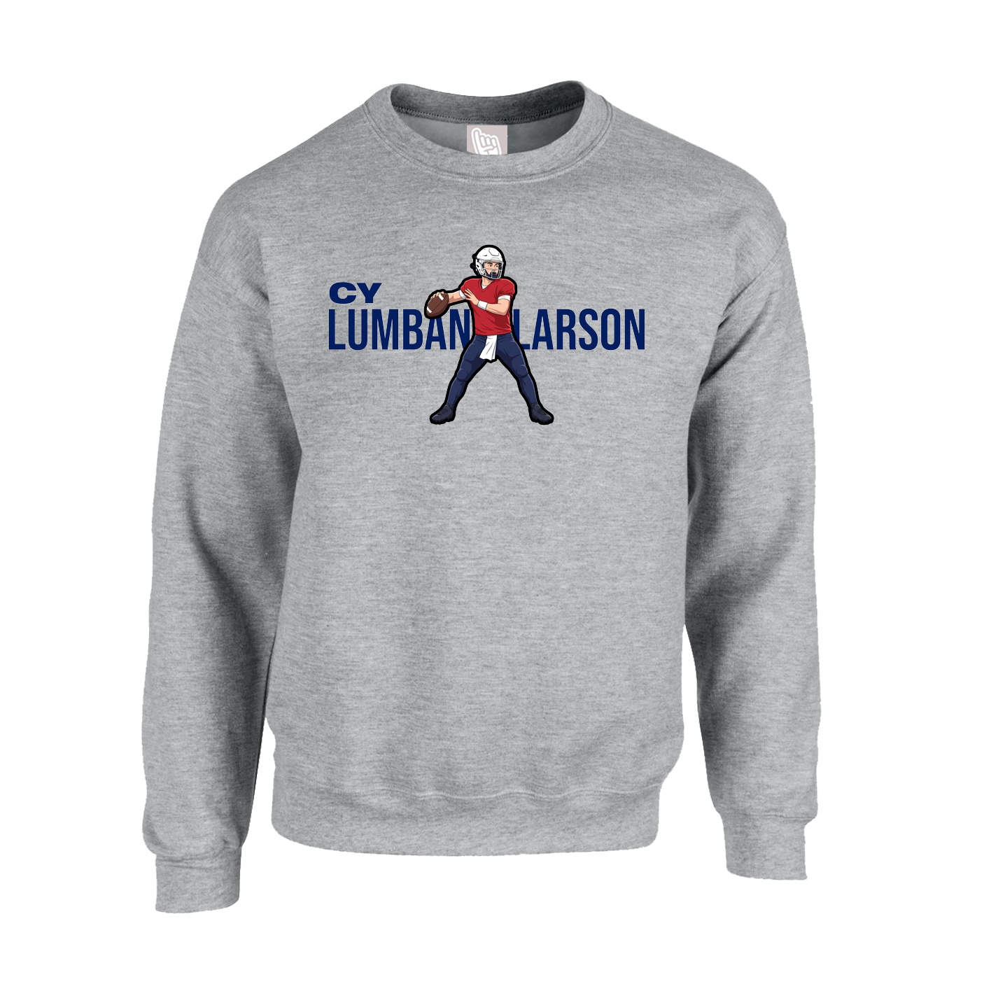 Fleece Crew — Player Name in Grey