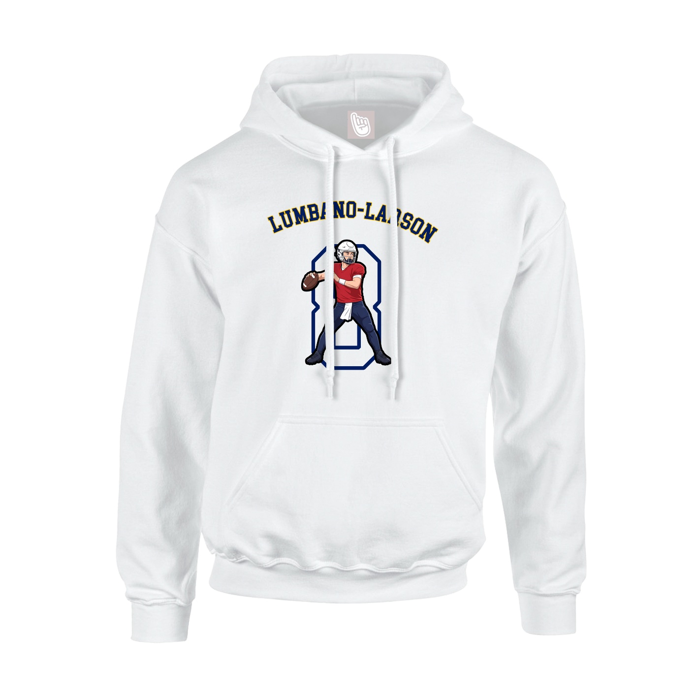 Youth Hoodie — Shirsey Arch in White