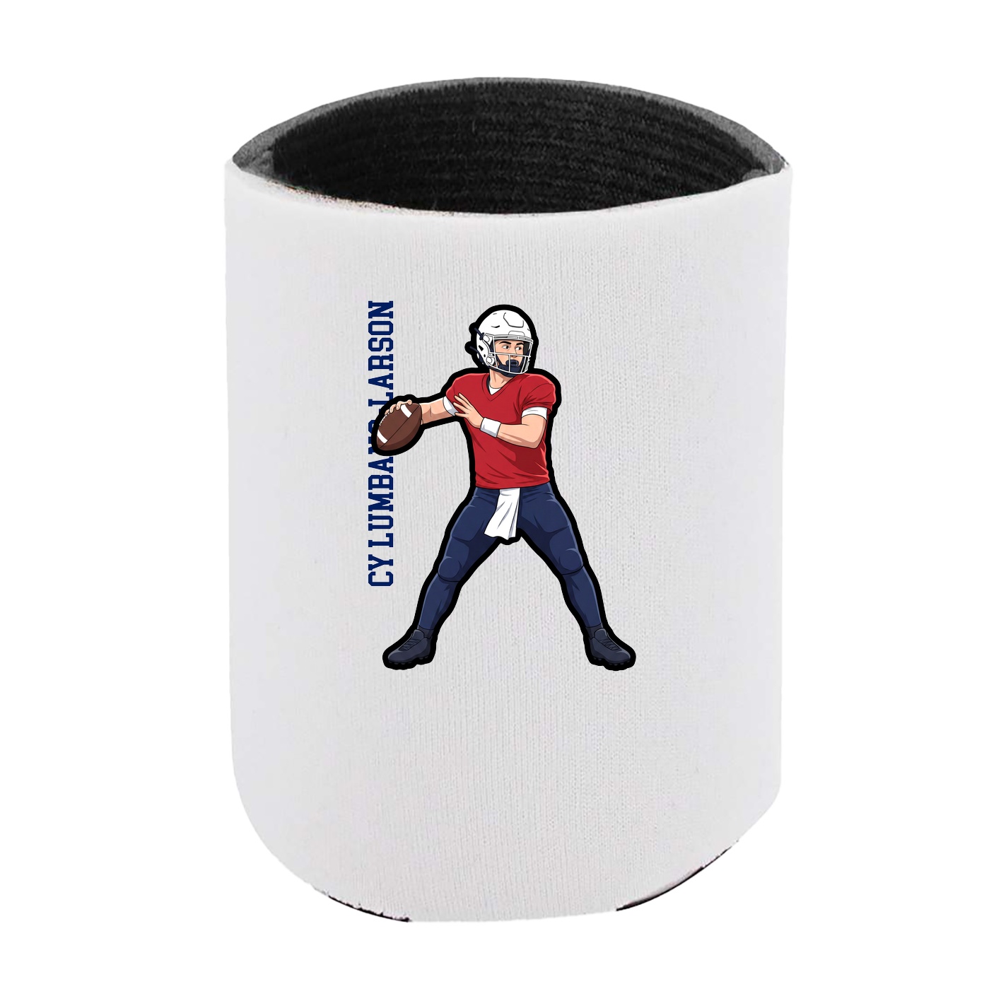Can Holder — Name Vertical in White