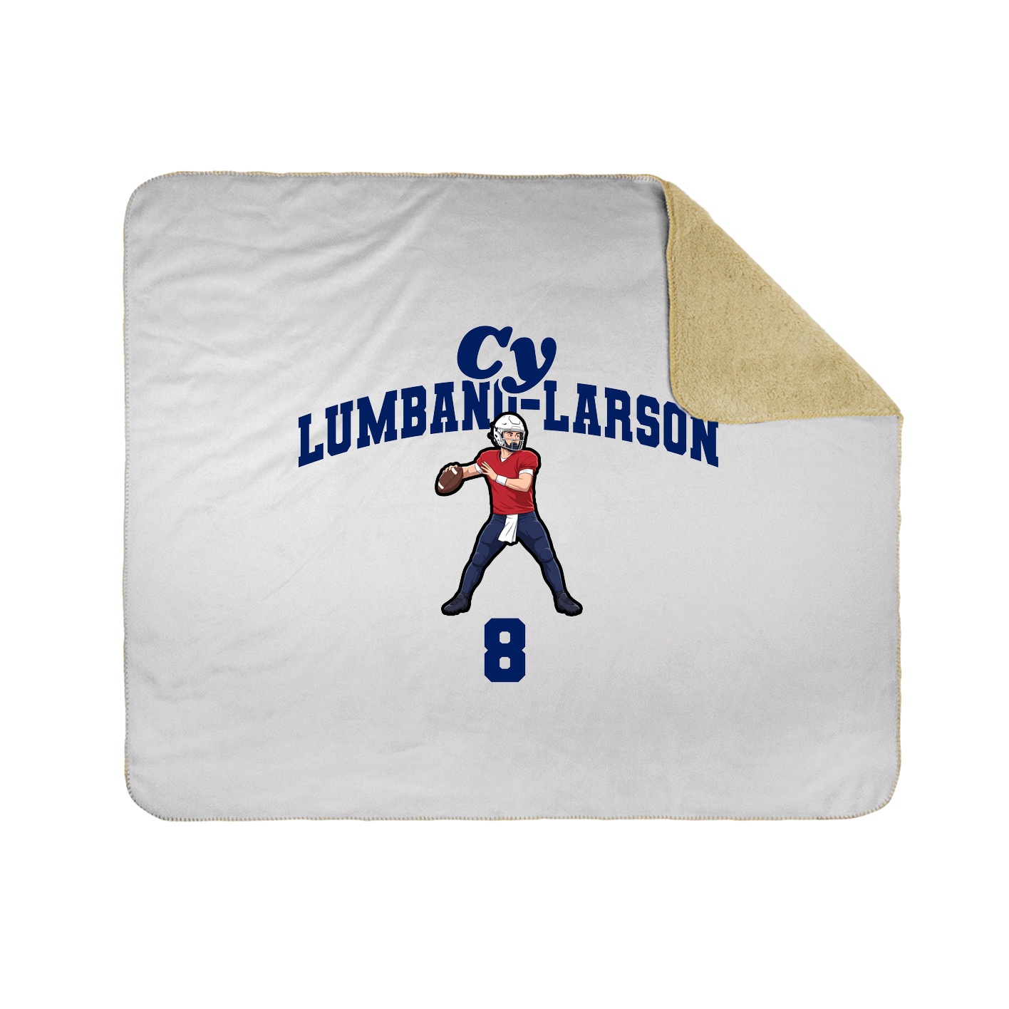 Throw Blanket — Signature Arch in White