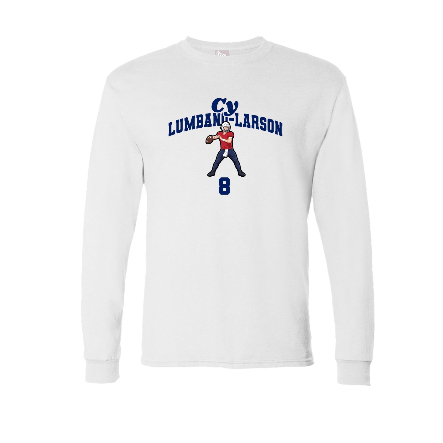 Long Sleeve Tee — Signature Arch in White
