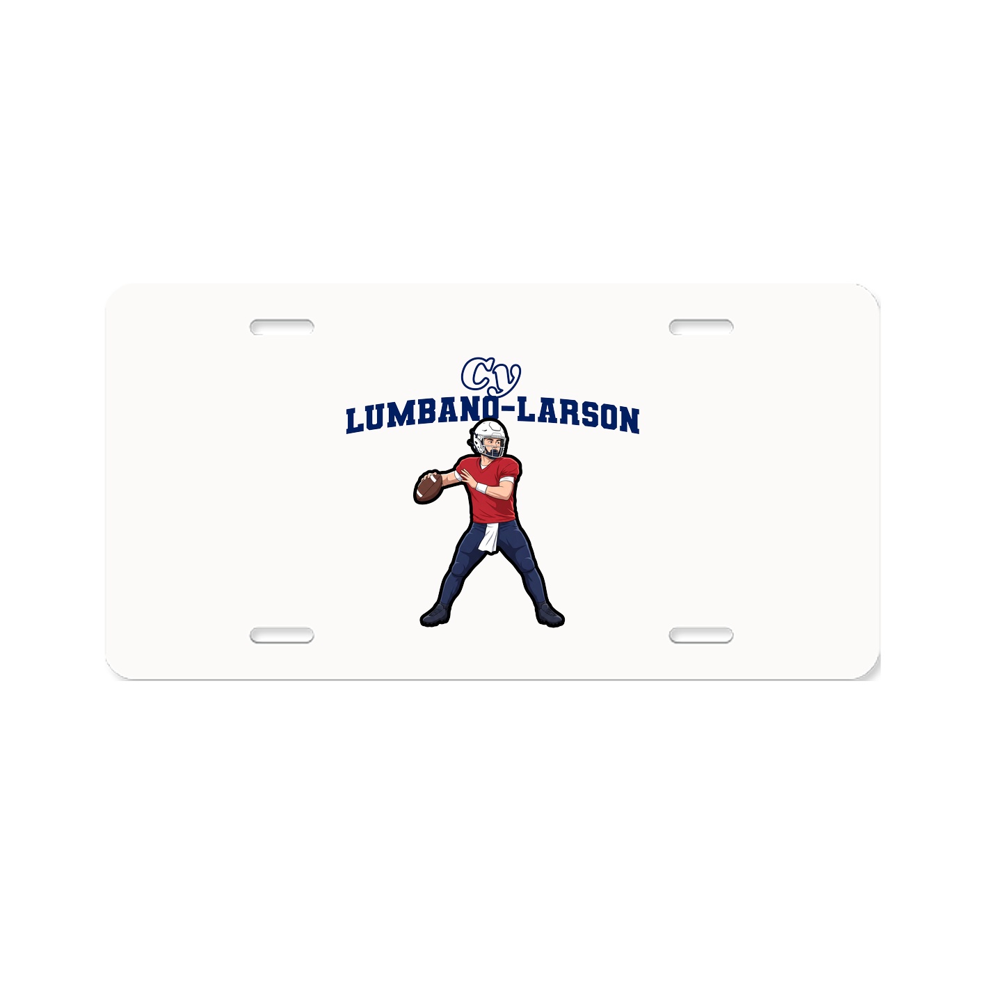 License Plate — Name Arch in Classic