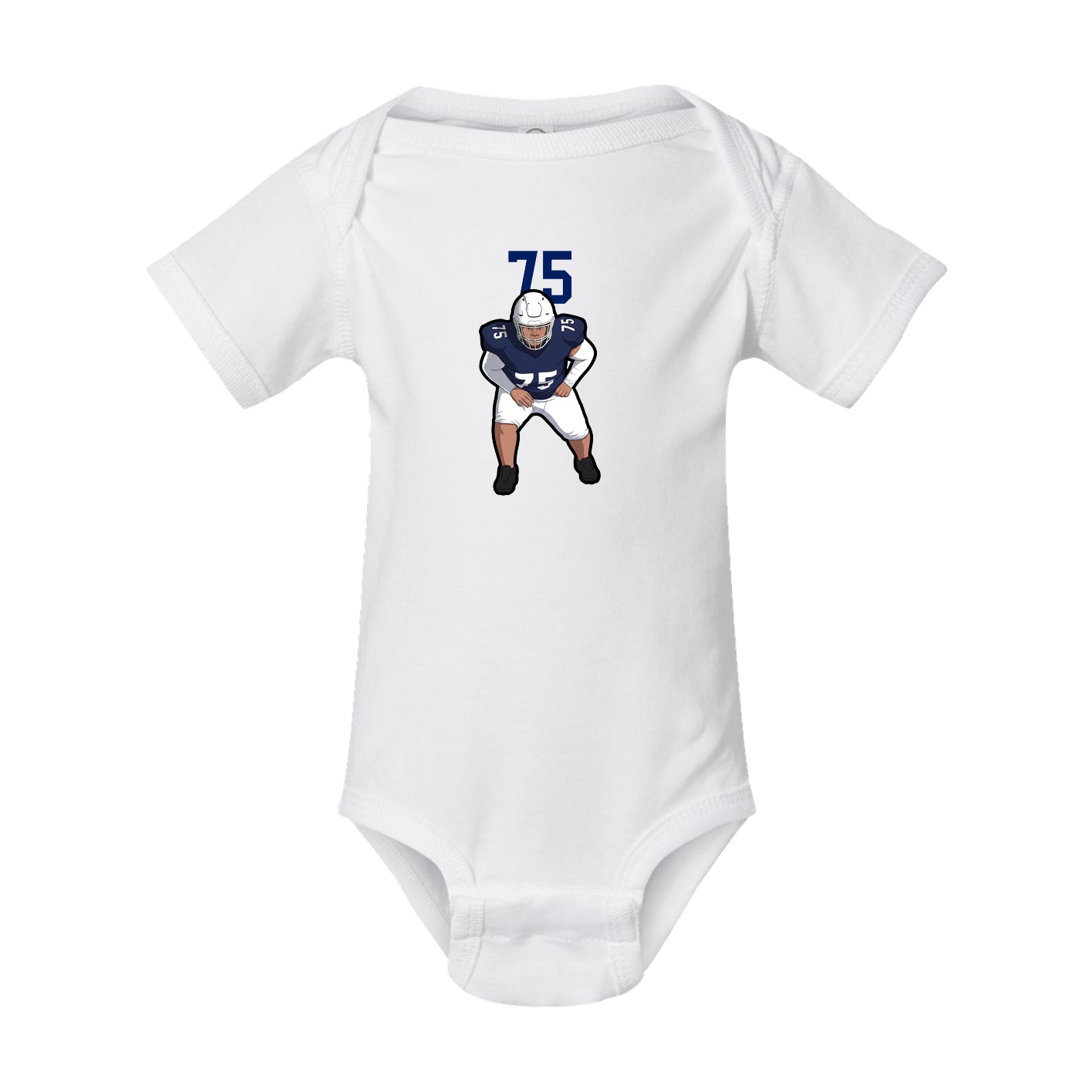 Baby Onesie — Number Top in White