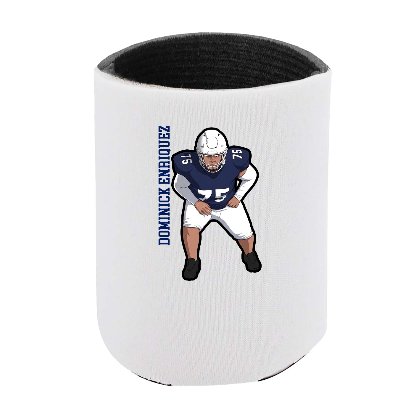 Can Holder — Name Vertical in White