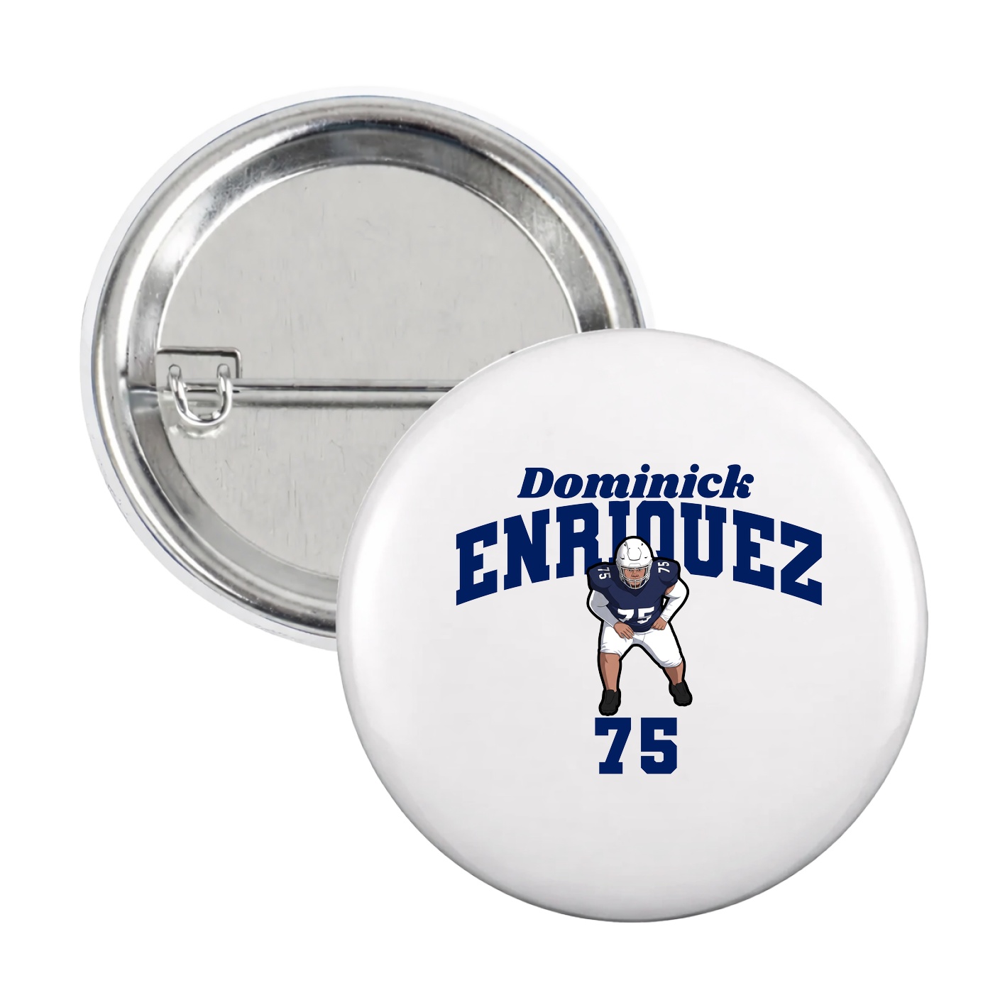 Game Day Button — Signature Arch in White