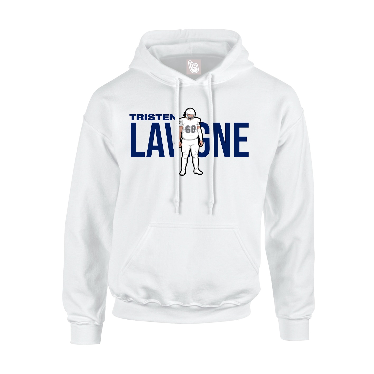 Hoodie — Player Name in White