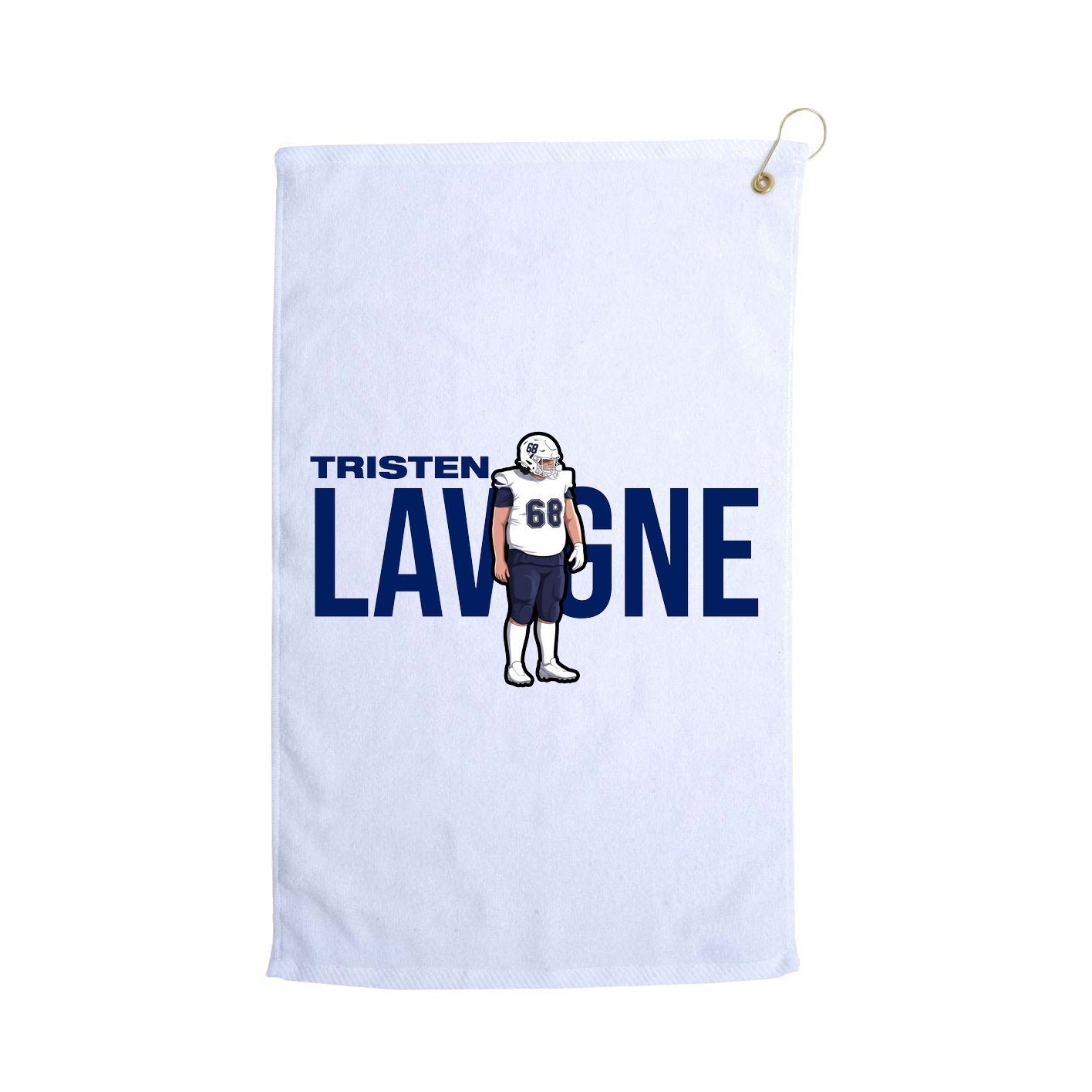 Golf Towel — Player Name in White