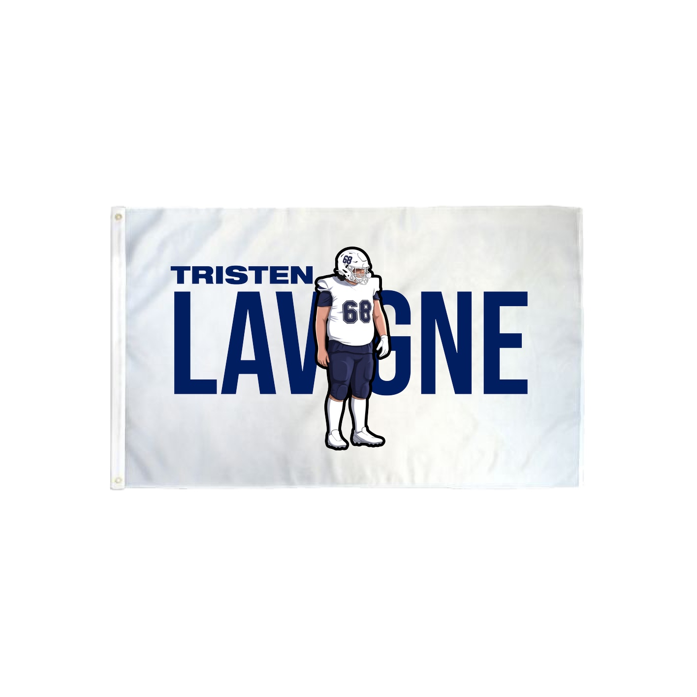 3x5 Flag — Player Name in Classic