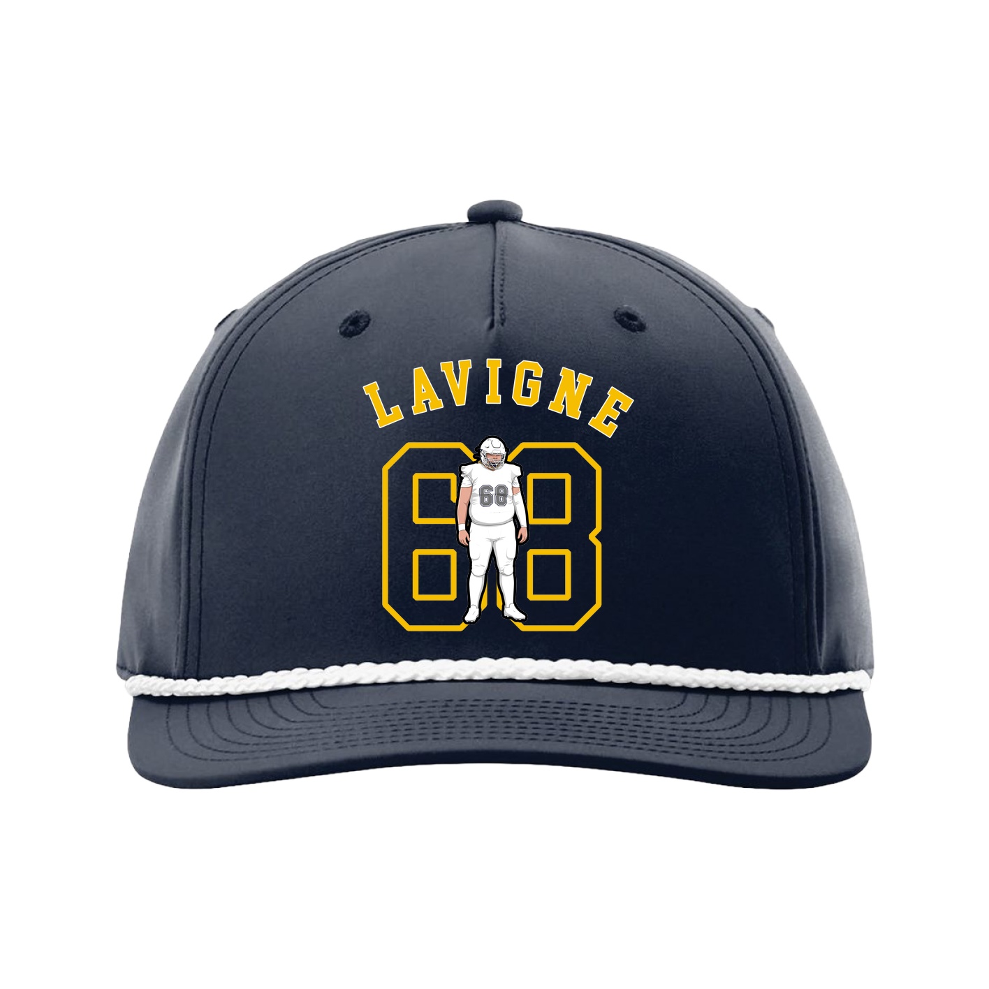 Five-Panel Classic Rope Cap — Shirsey Arch in Navy