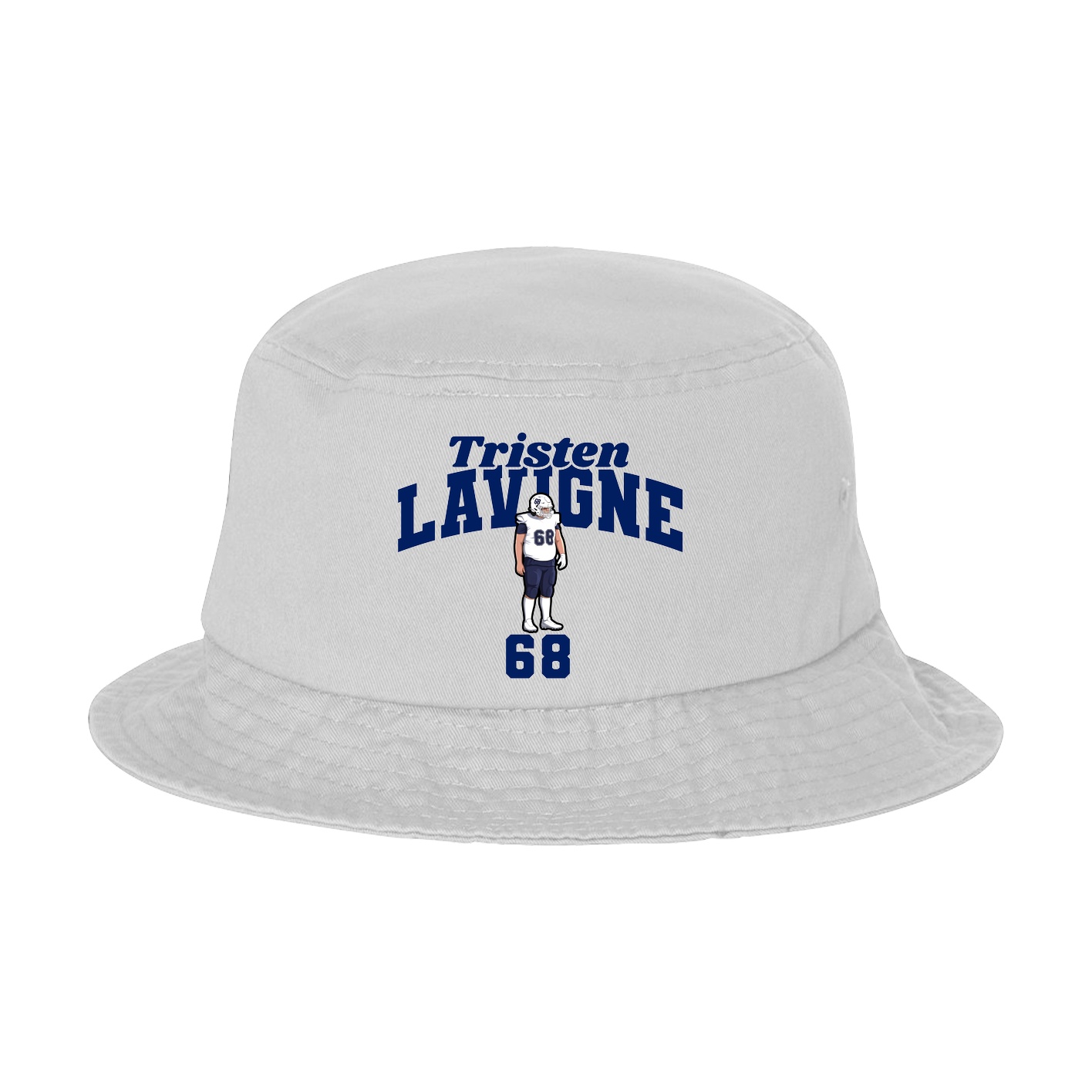 Bucket Cap — Signature Arch in White