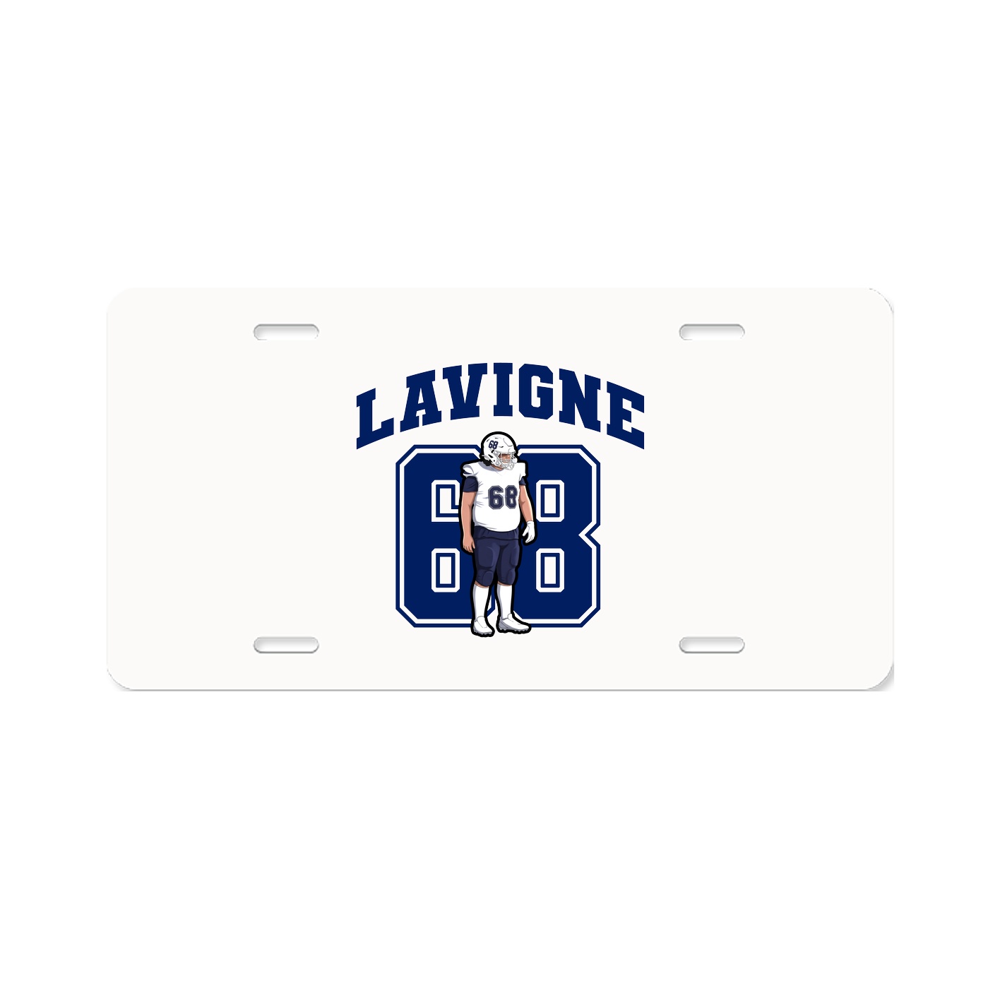 License Plate — Number in Classic