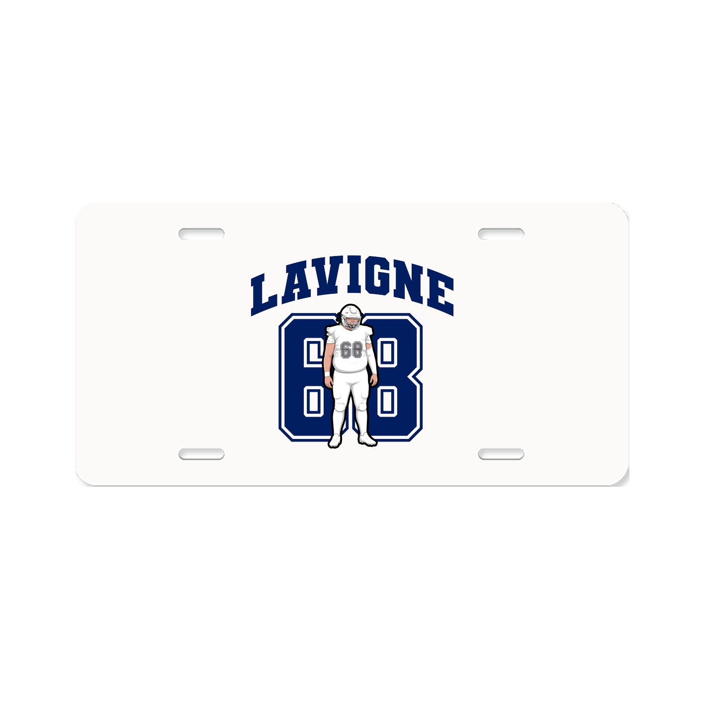 License Plate — Number in Classic
