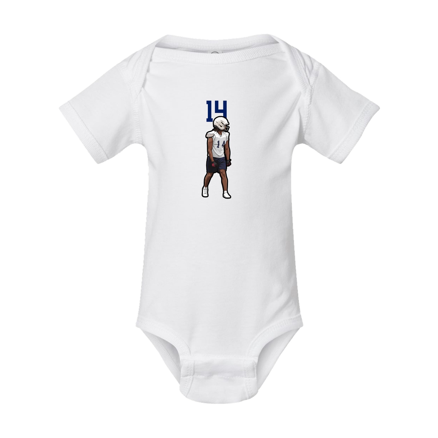 Baby Onesie — Number Top in White