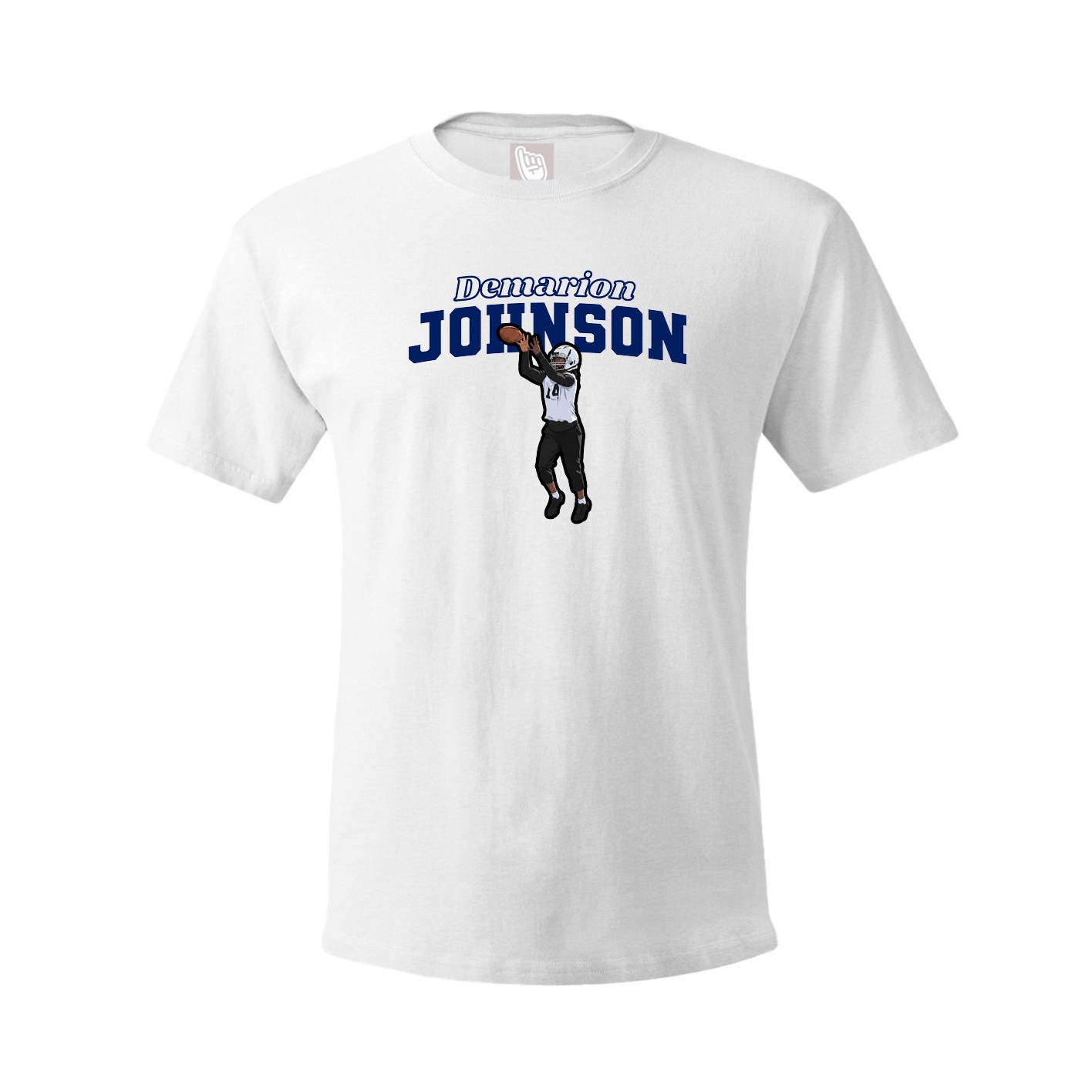 Youth Tee — Name Arch in White