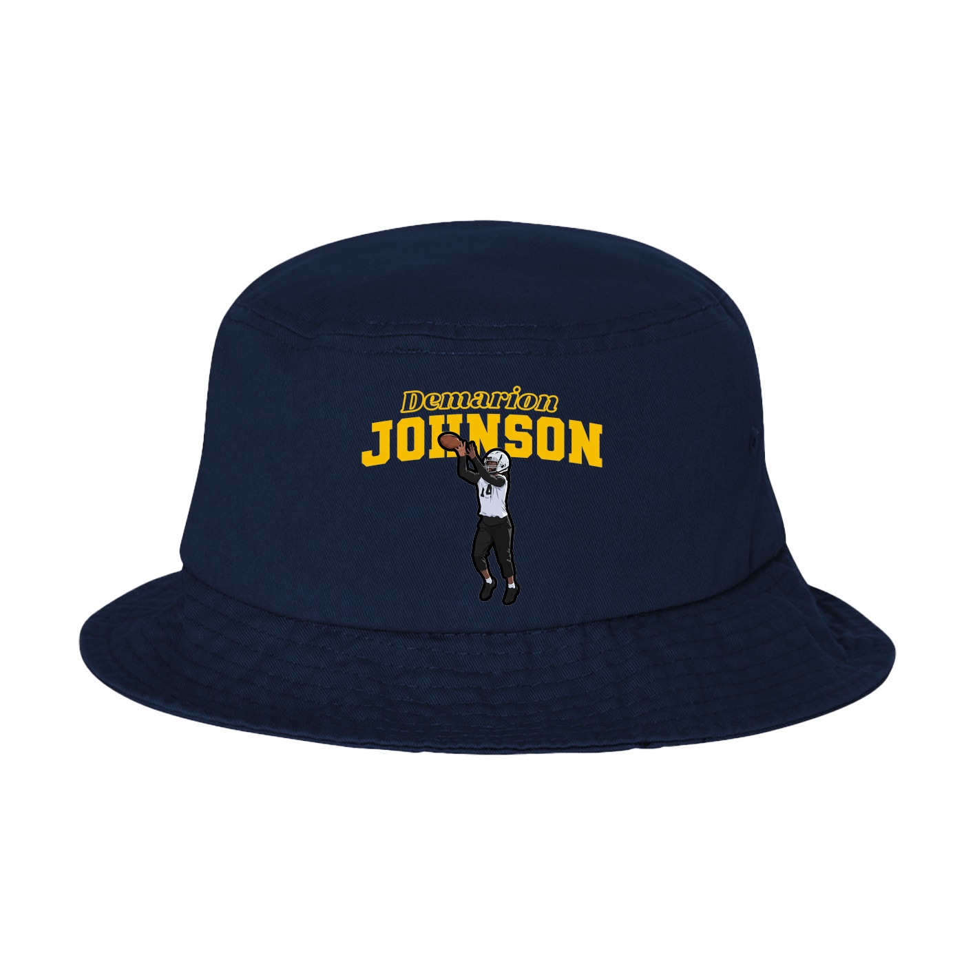 Bucket Cap — Name Arch in Navy