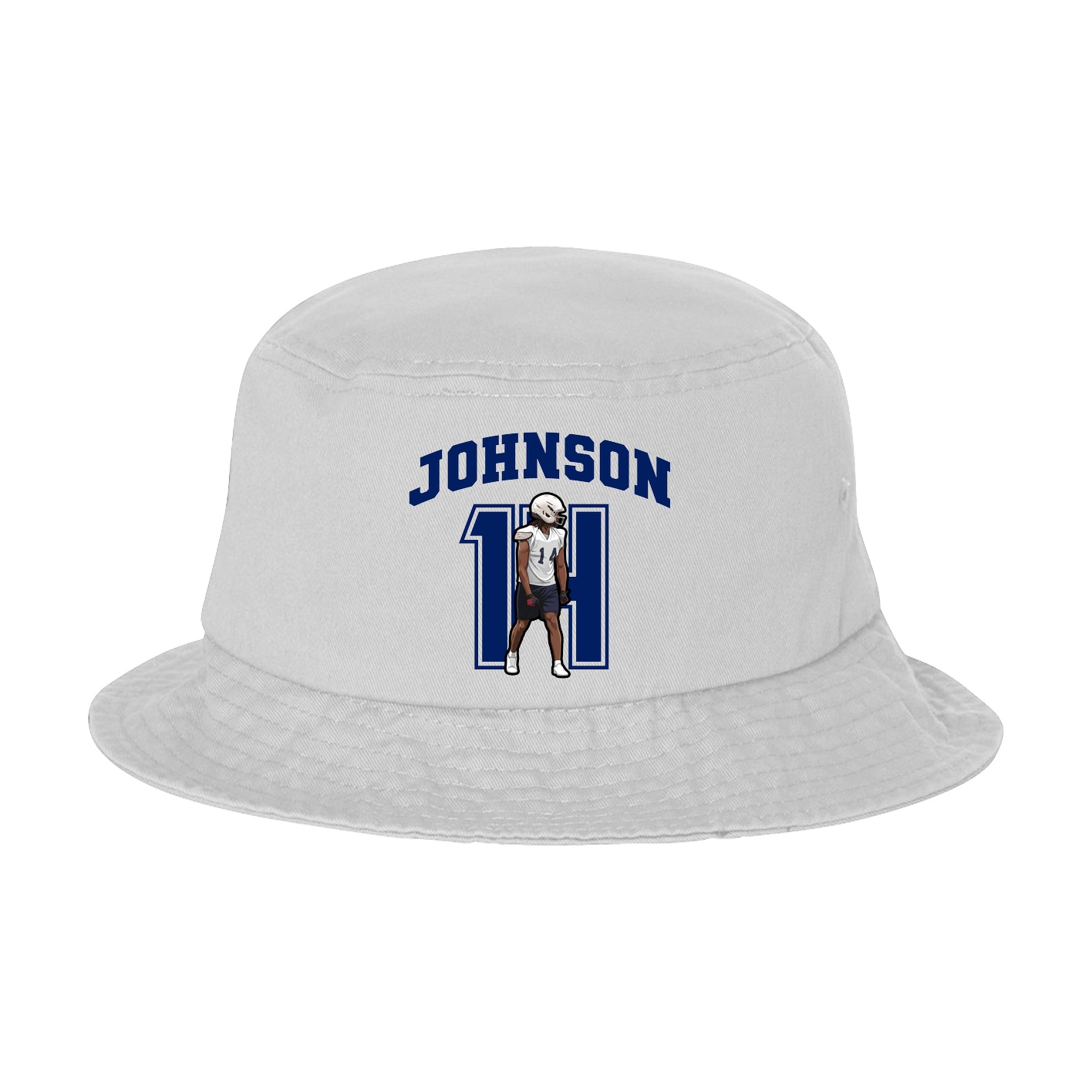 Bucket Cap — Number in White