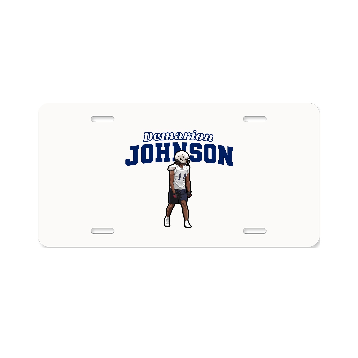 License Plate — Name Arch in Classic