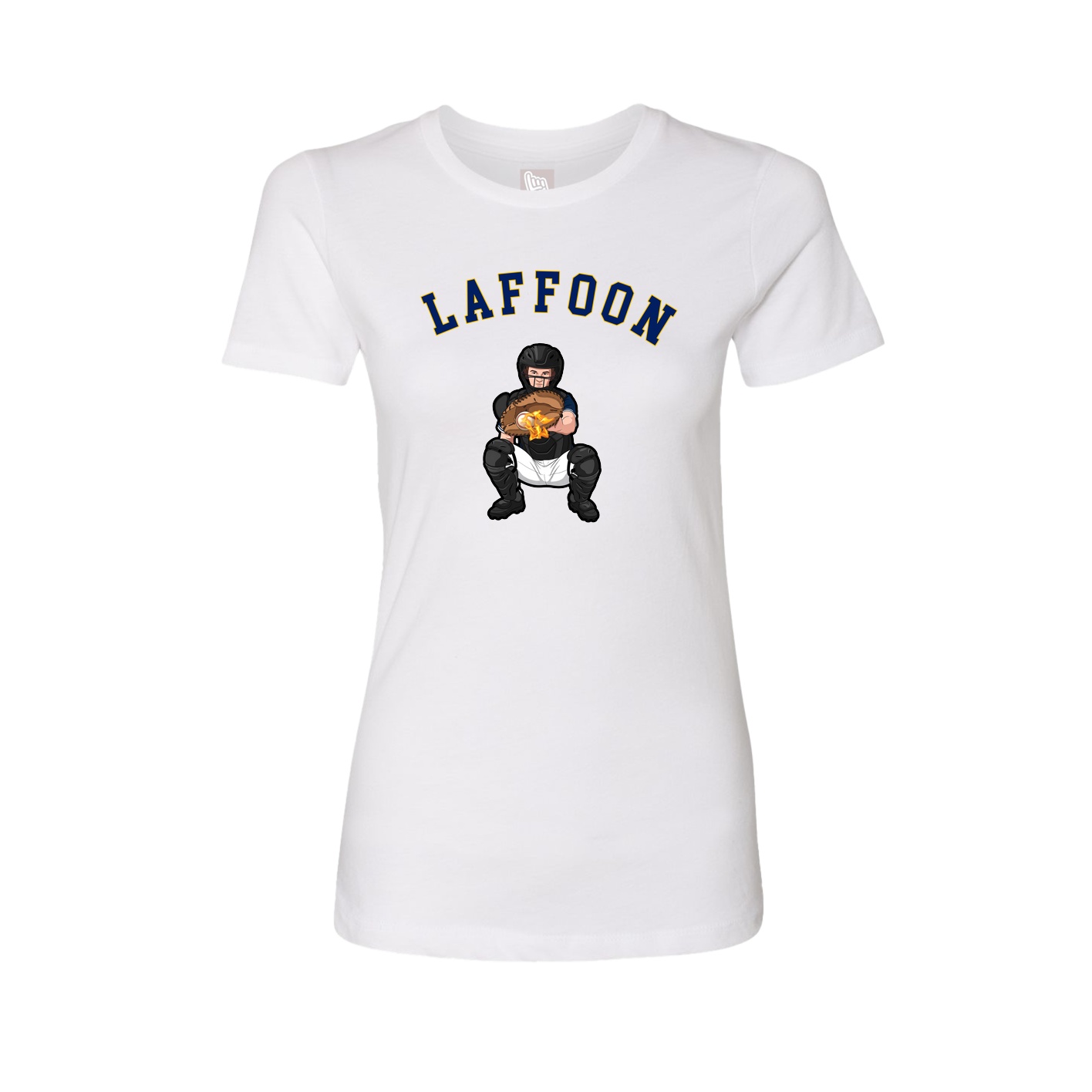 Fitted Women's Tee — Shirsey Arch in White