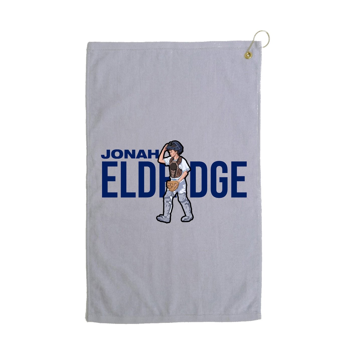 Golf Towel — Player Name in Grey