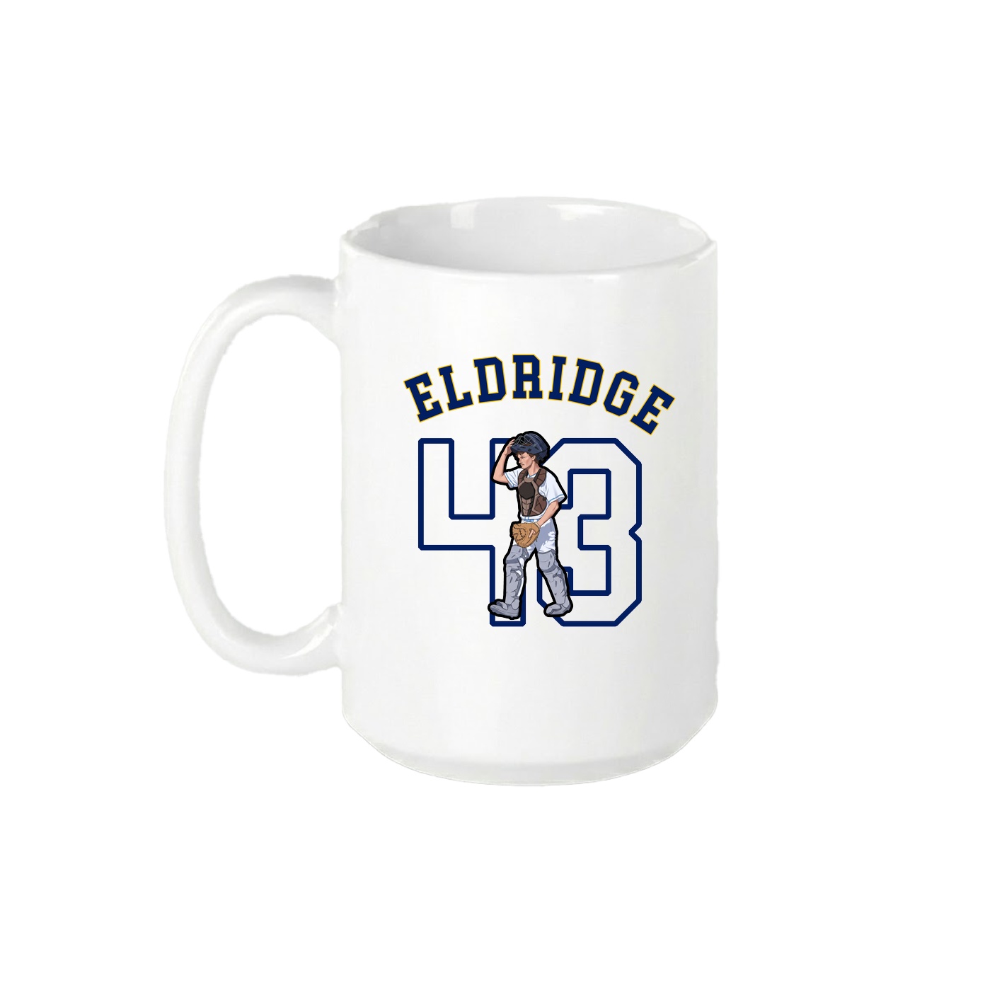 15oz Coffee Mug — Shirsey Arch in White