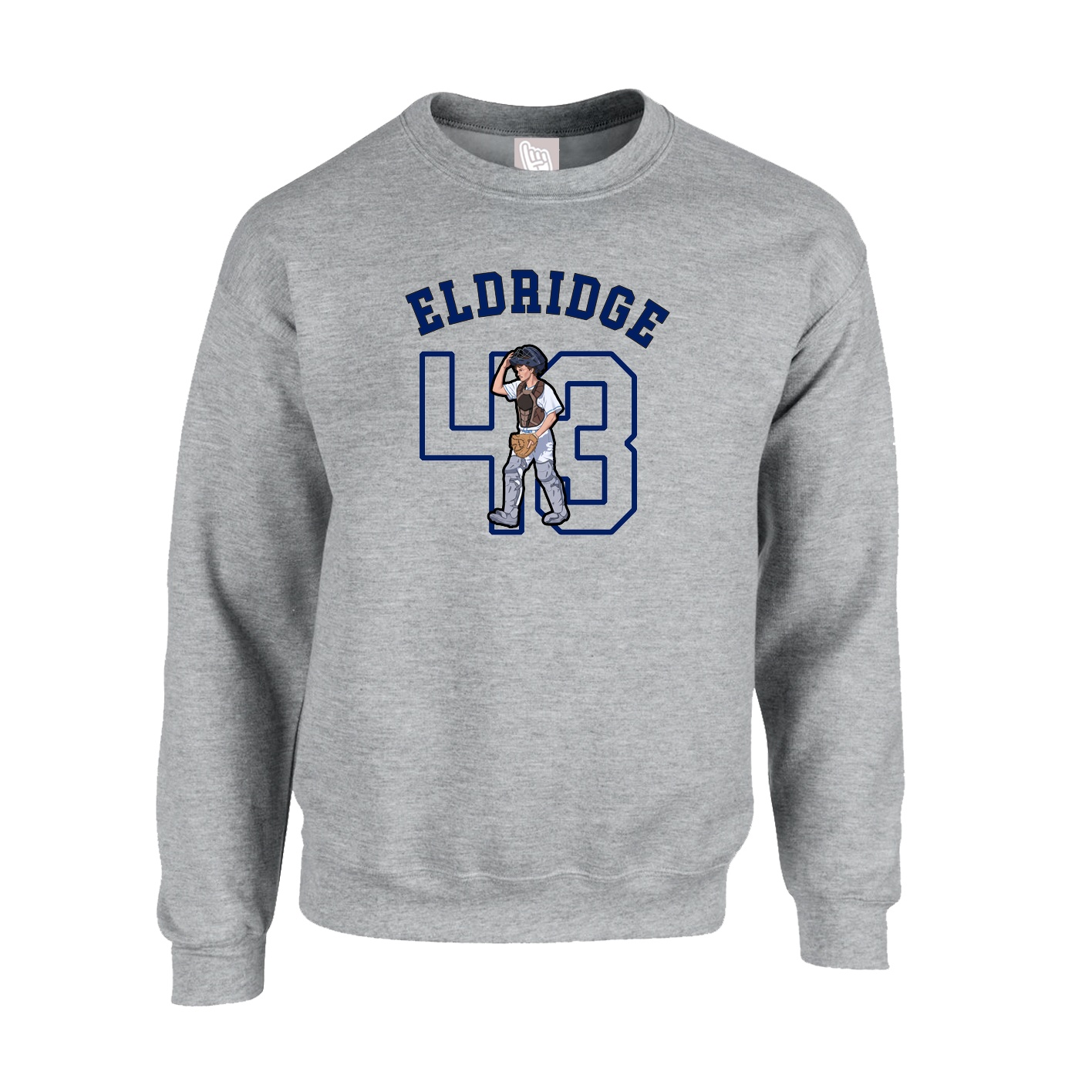 Fleece Crew — Shirsey Arch in Grey