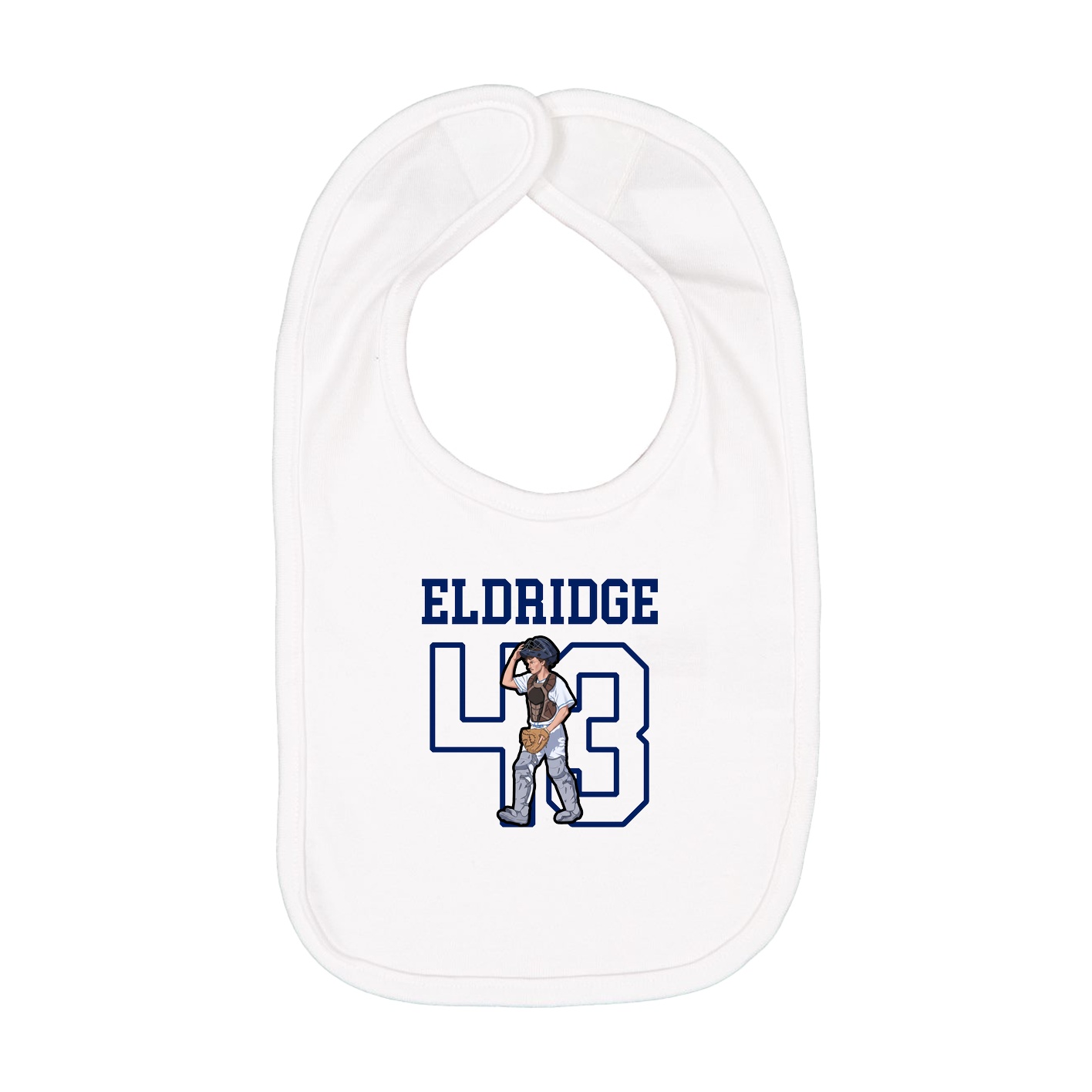 Infant Bib — Shirsey in White