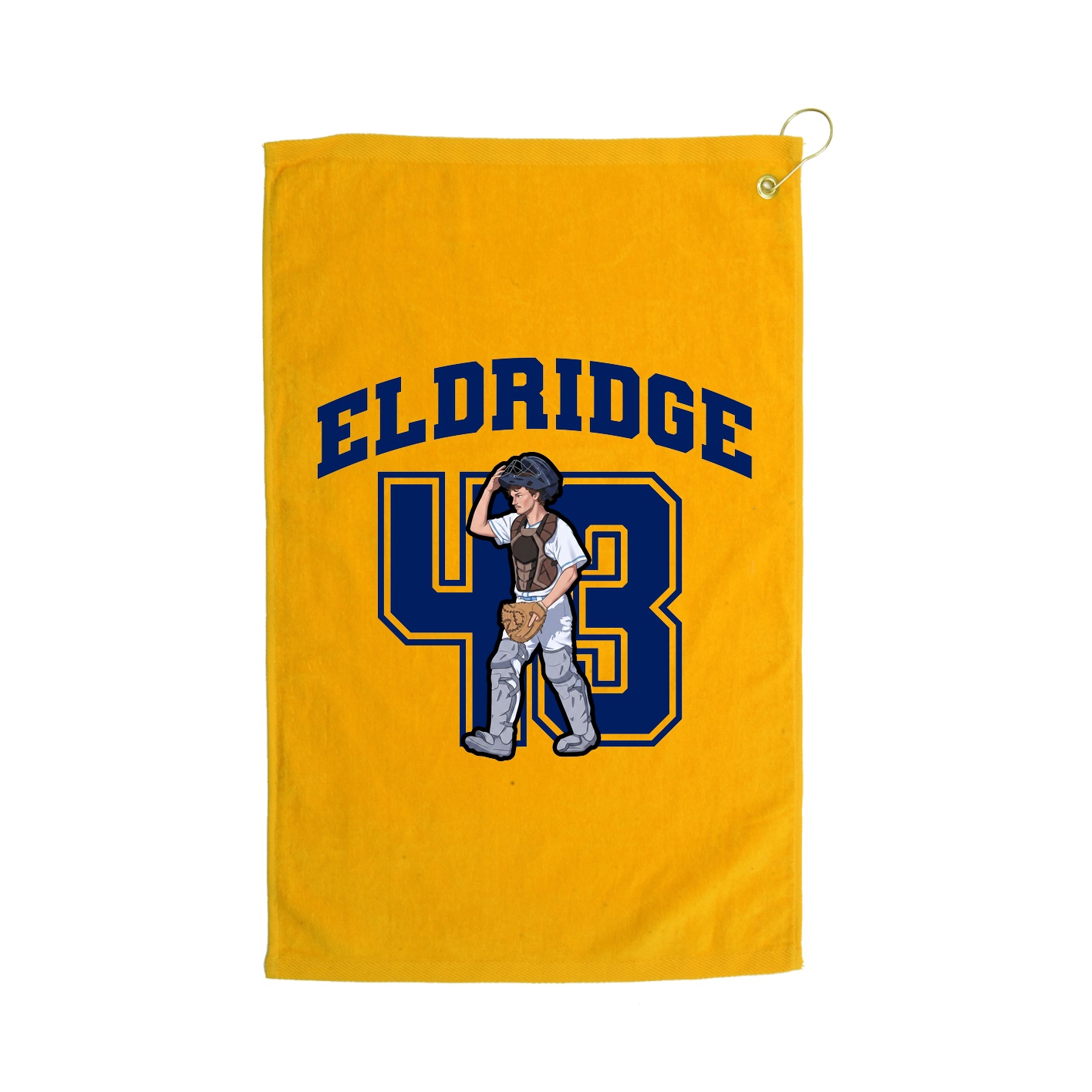 Golf Towel — Number in Gold