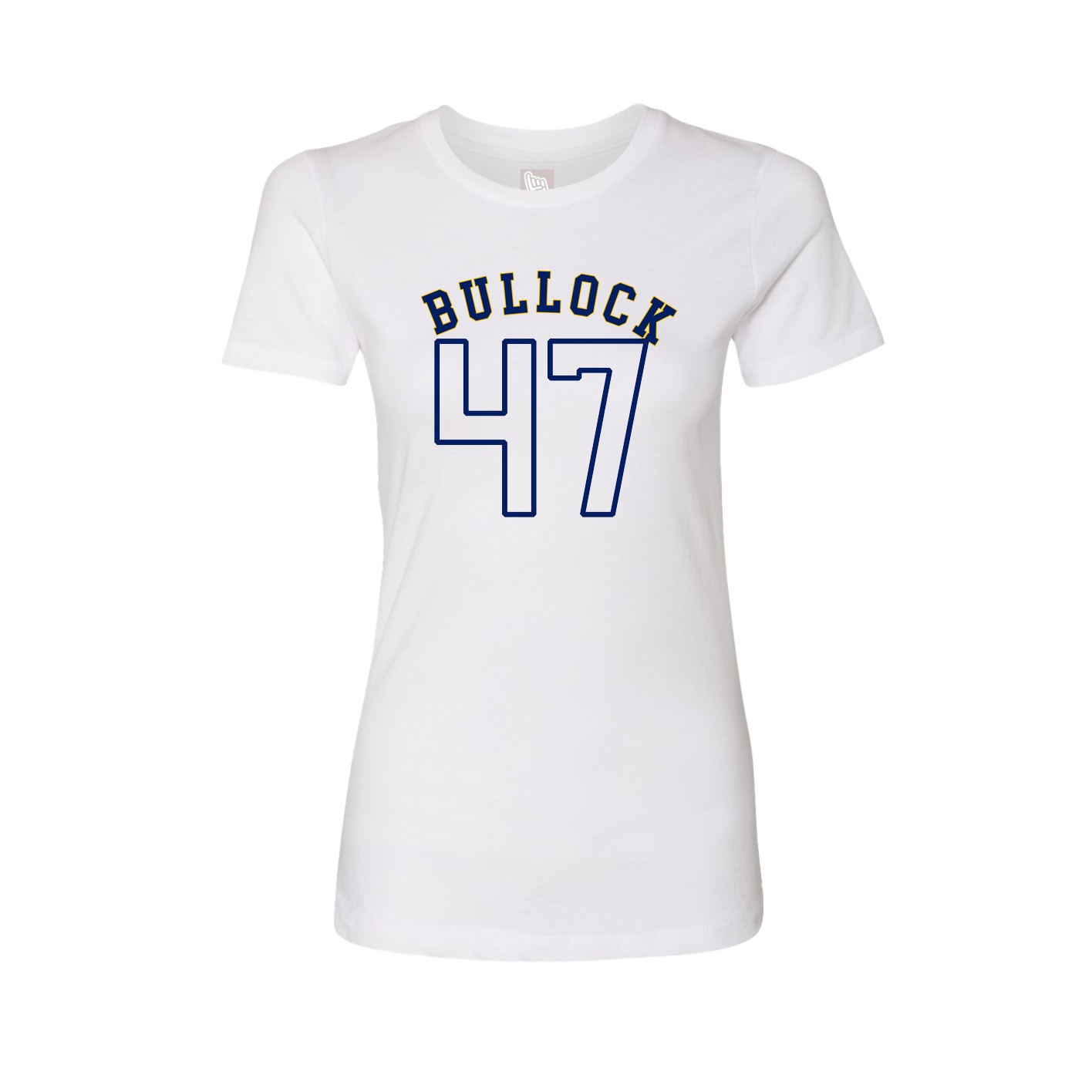 Fitted Women's Tee — Shirsey Arch in White