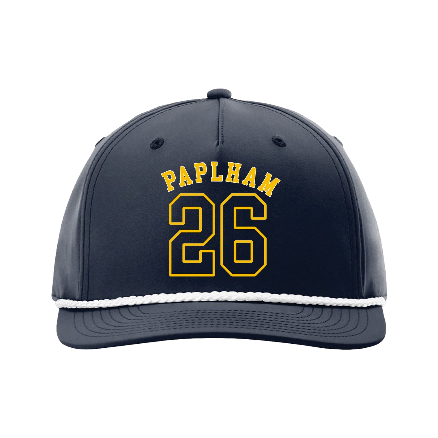 Five-Panel Classic Rope Cap — Shirsey Arch in Navy