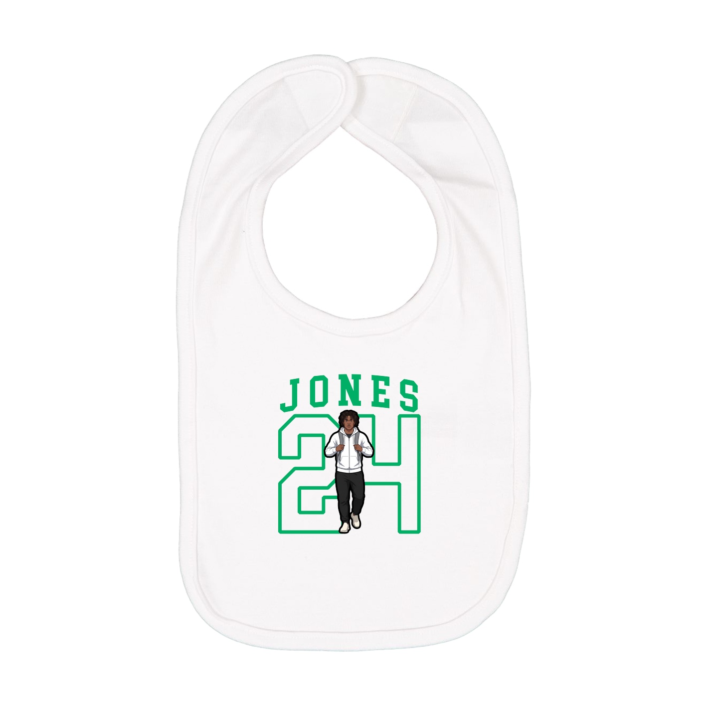 Infant Bib — Shirsey in White