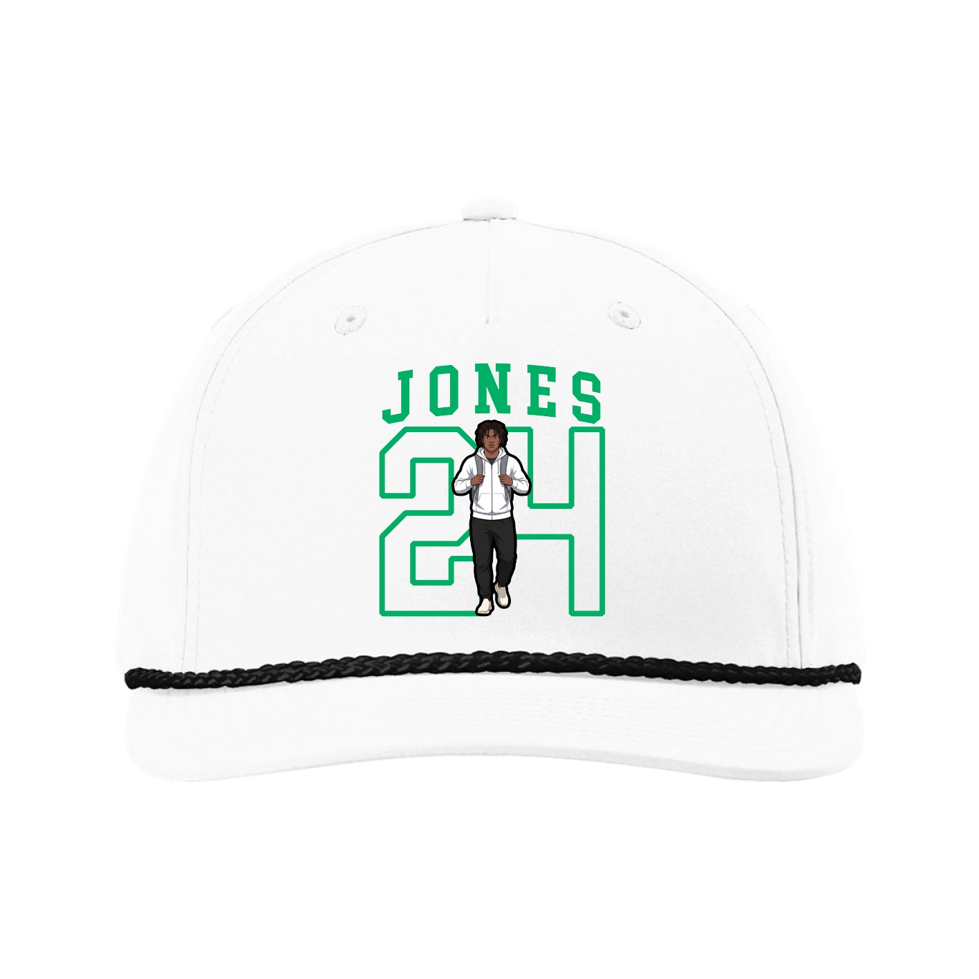 Five-Panel Classic Rope Cap — Shirsey in White