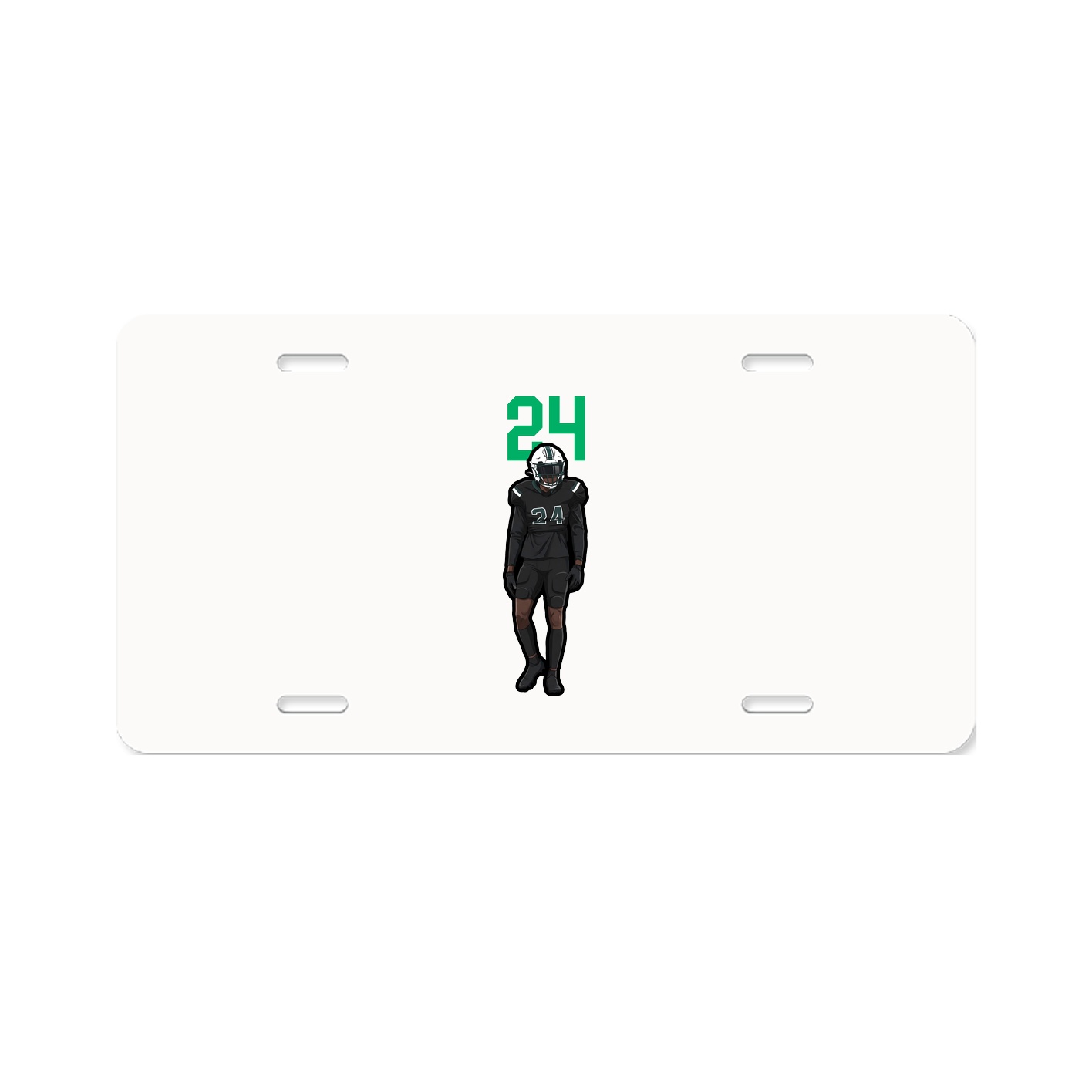 License Plate — Number Top in Classic