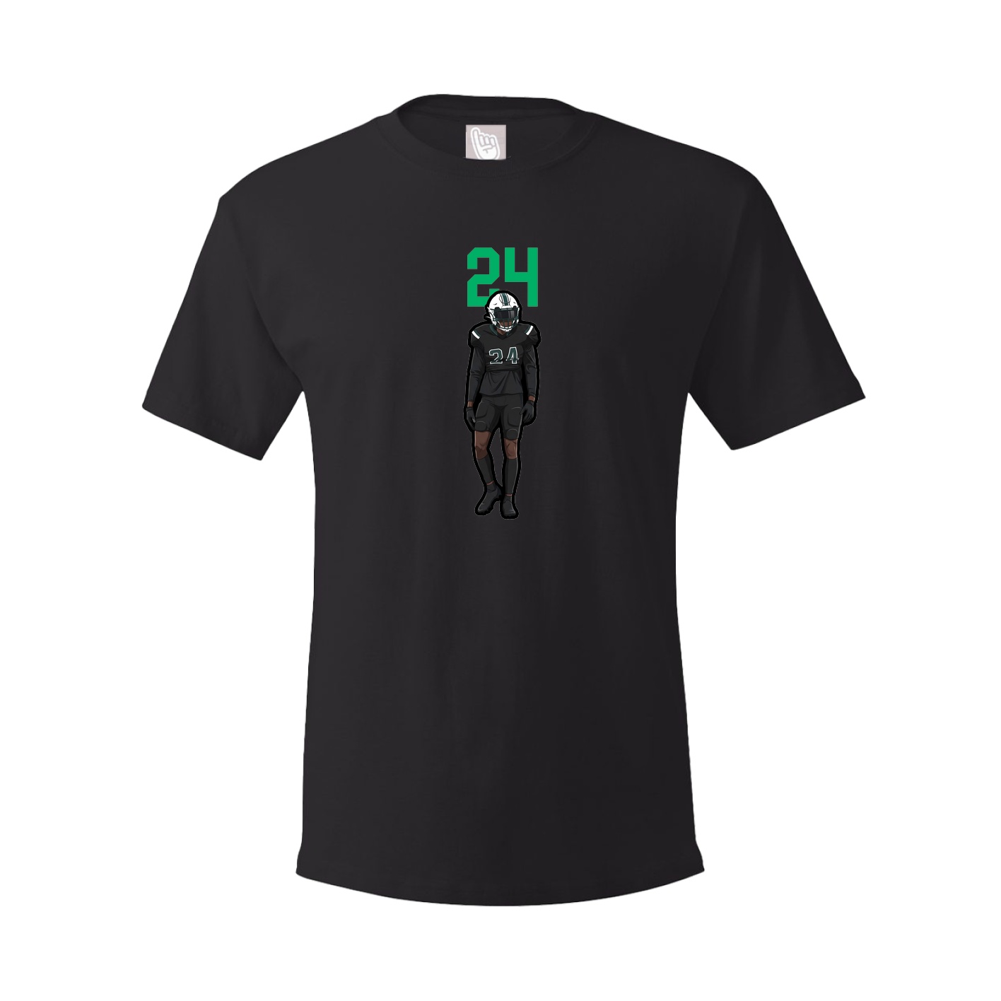 Youth Tee — Number Top in Black