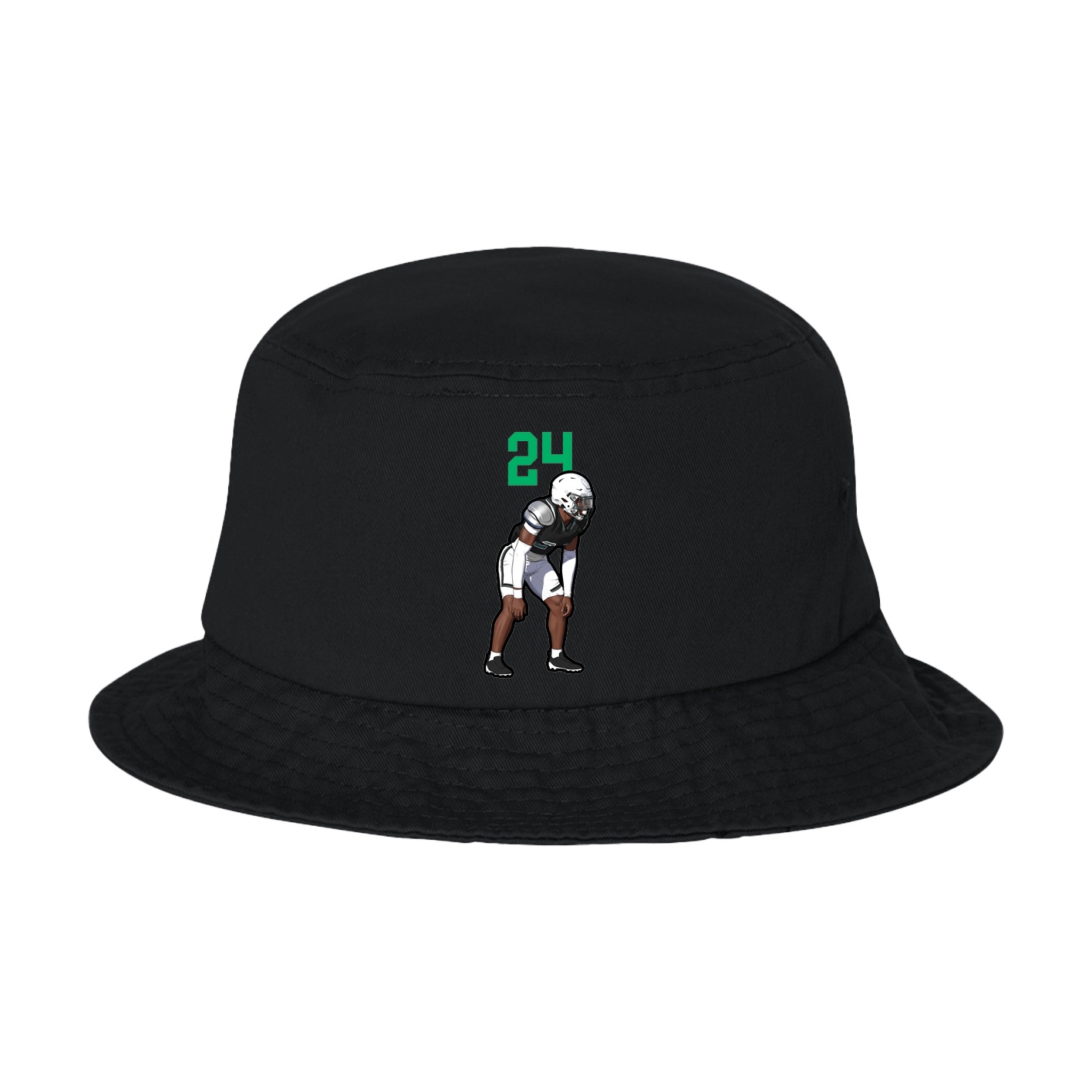 Bucket Cap — Number Top in Black
