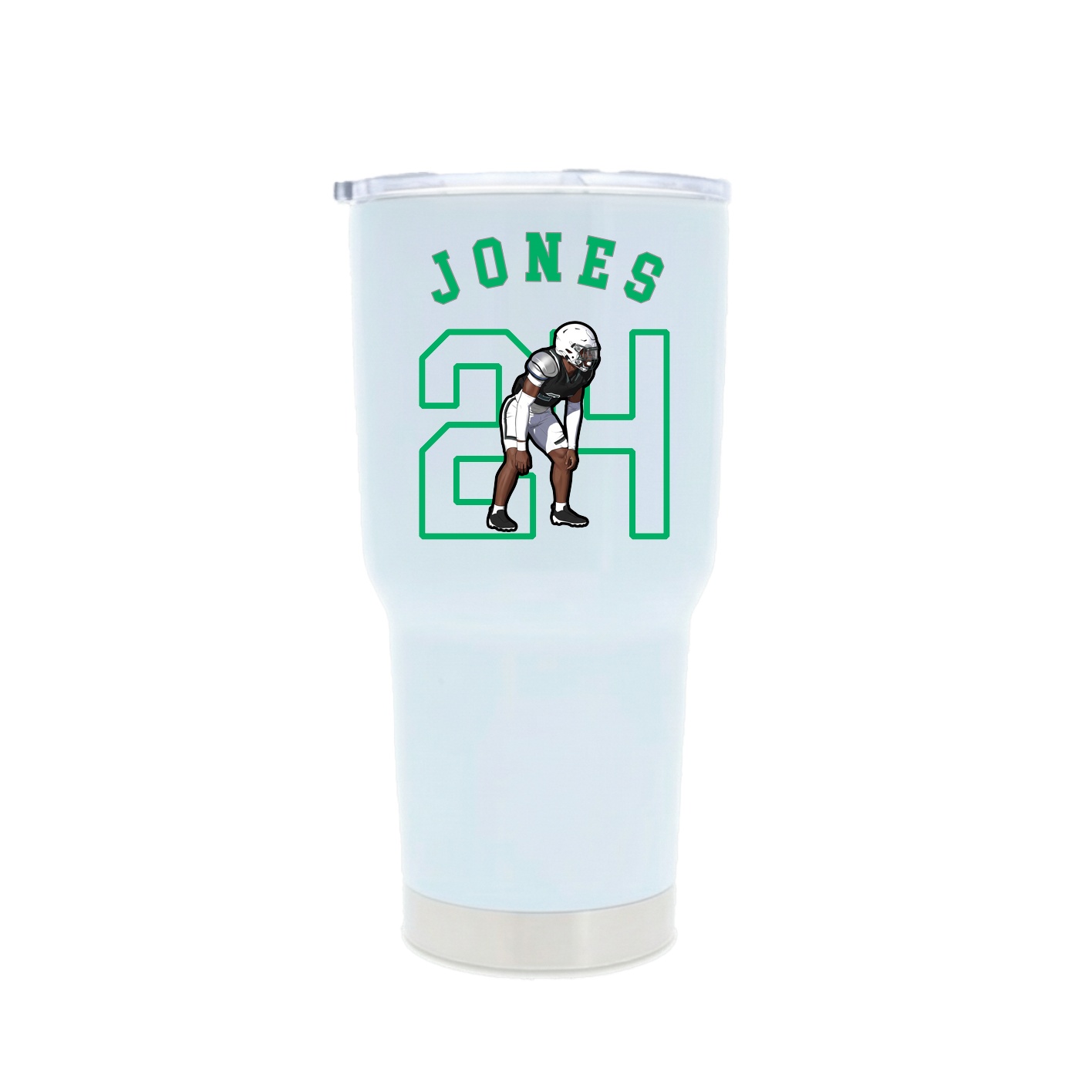 30oz Stainless Steel Tumbler — Shirsey Arch in White