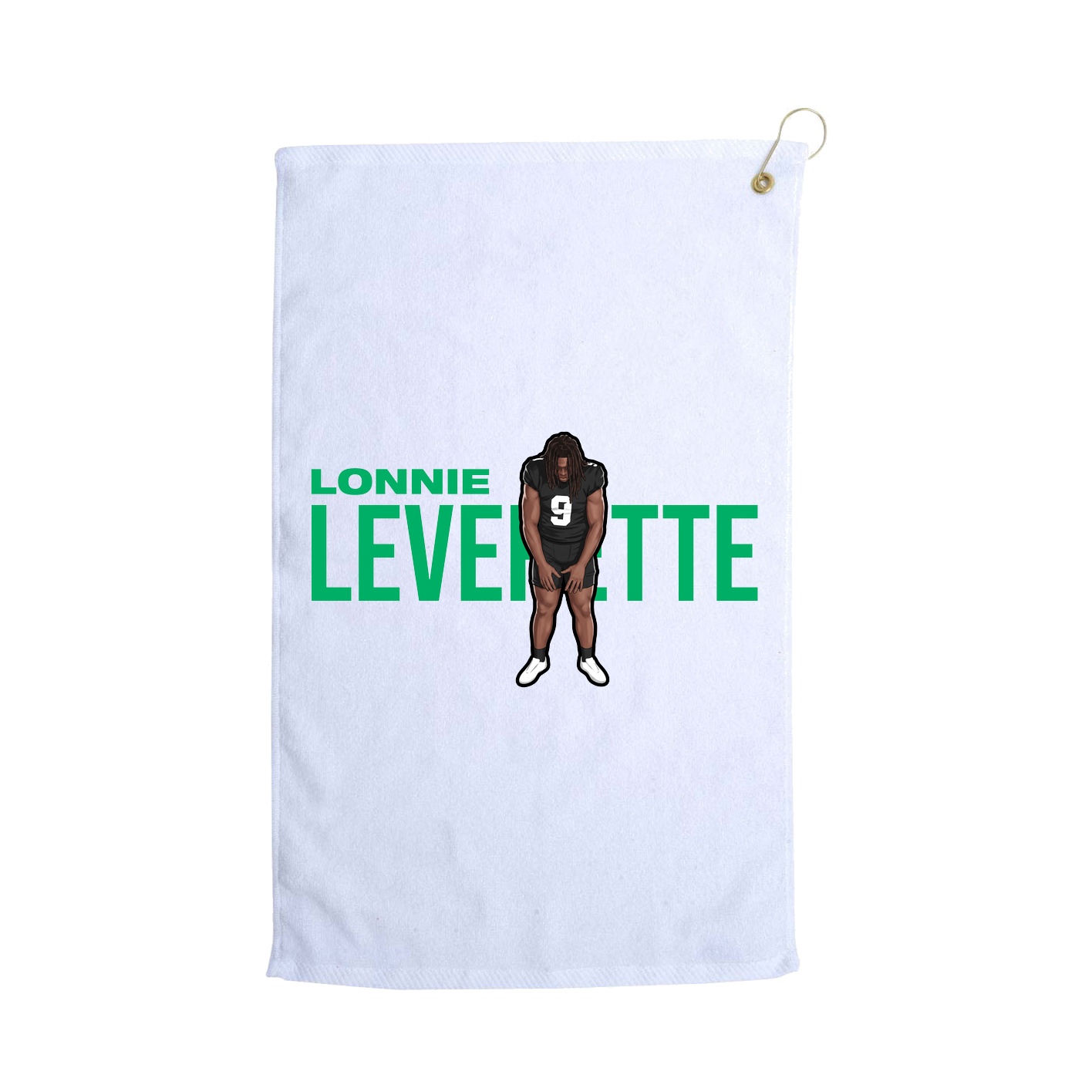 Golf Towel — Player Name in White