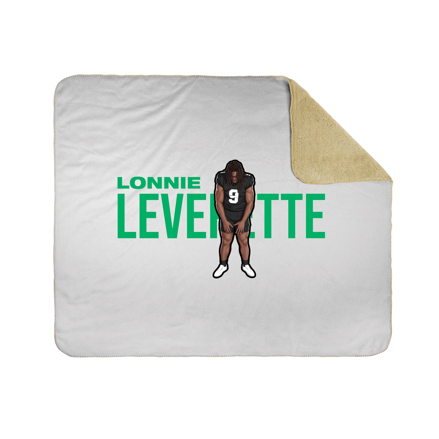Throw Blanket — Player Name in White