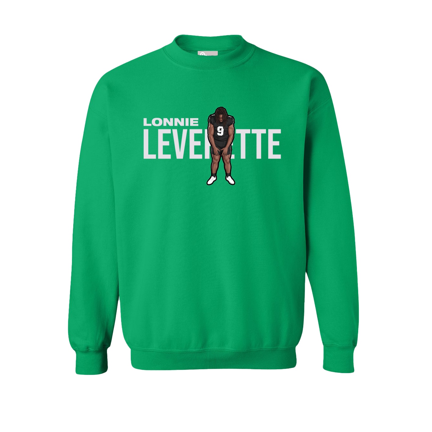 Fleece Crew — Player Name in Green