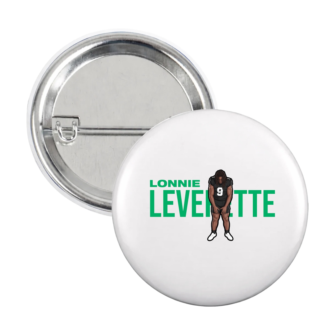 Game Day Button — Player Name in White