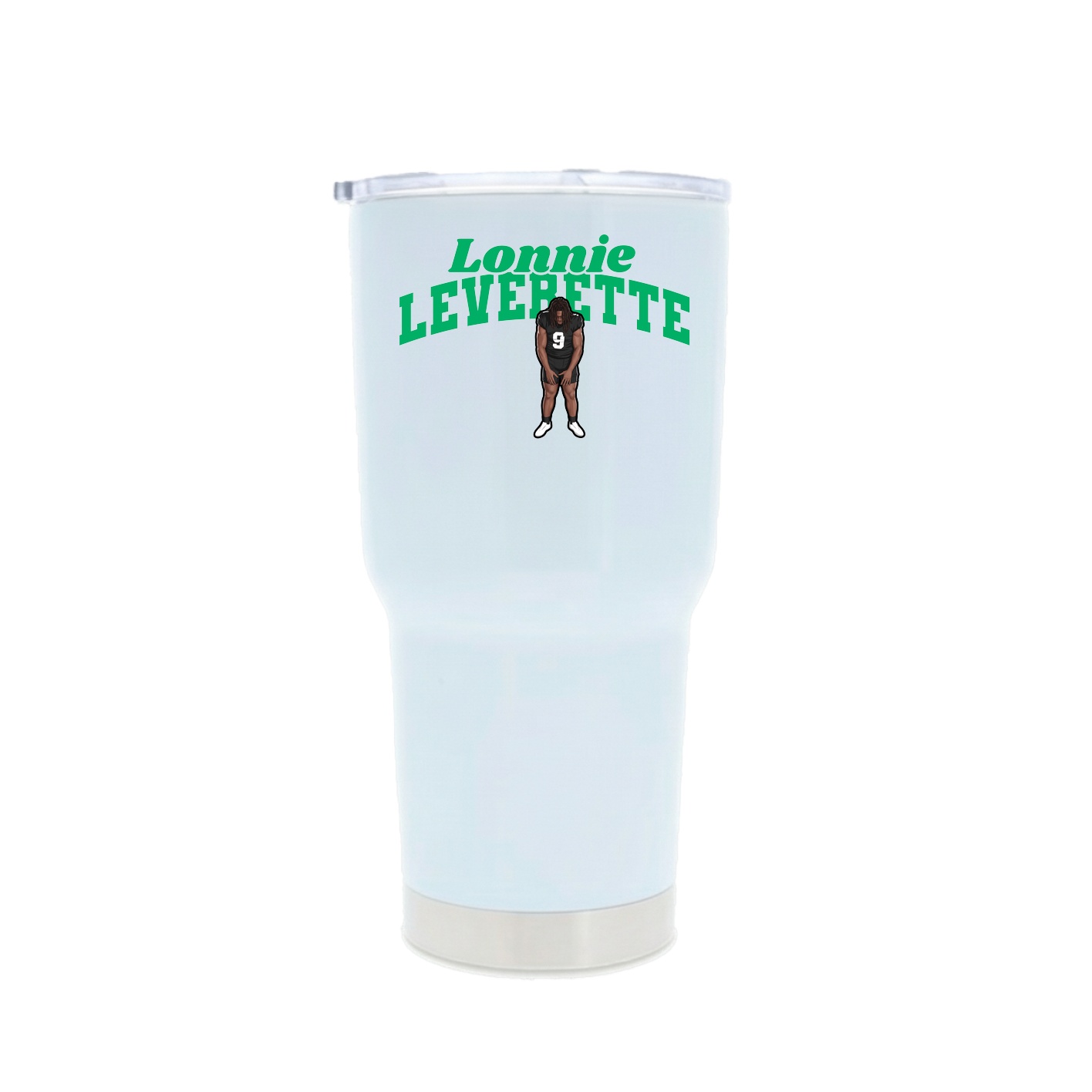 30oz Stainless Steel Tumbler — Signature Arch in White