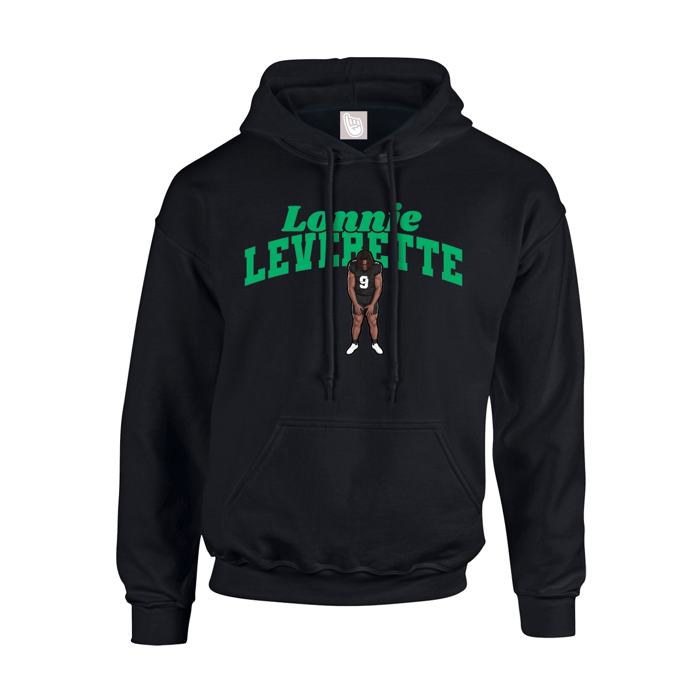Youth Hoodie — Signature Arch in Black