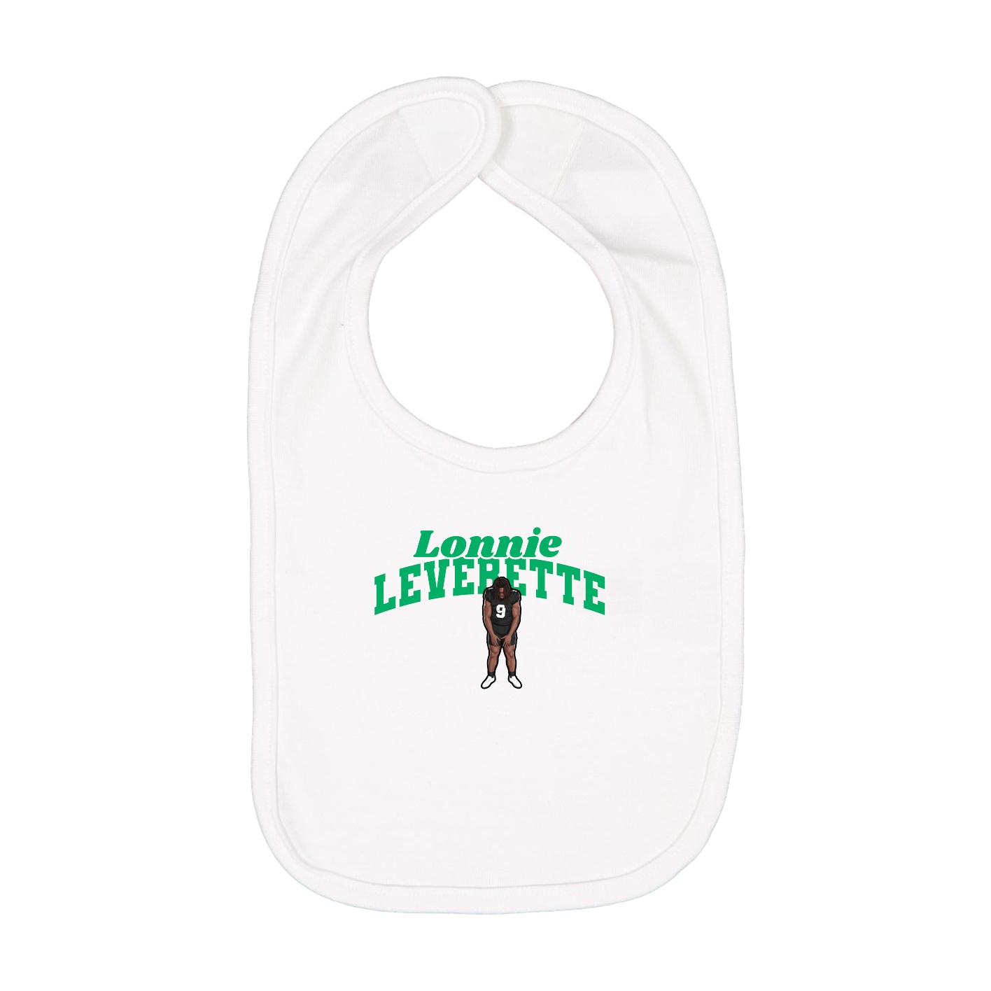 Infant Bib — Signature Arch in White