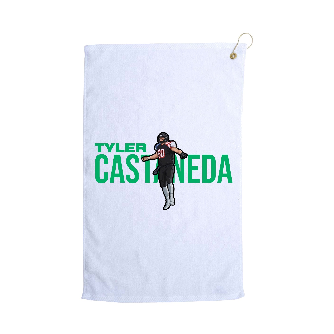 Golf Towel — Player Name in White
