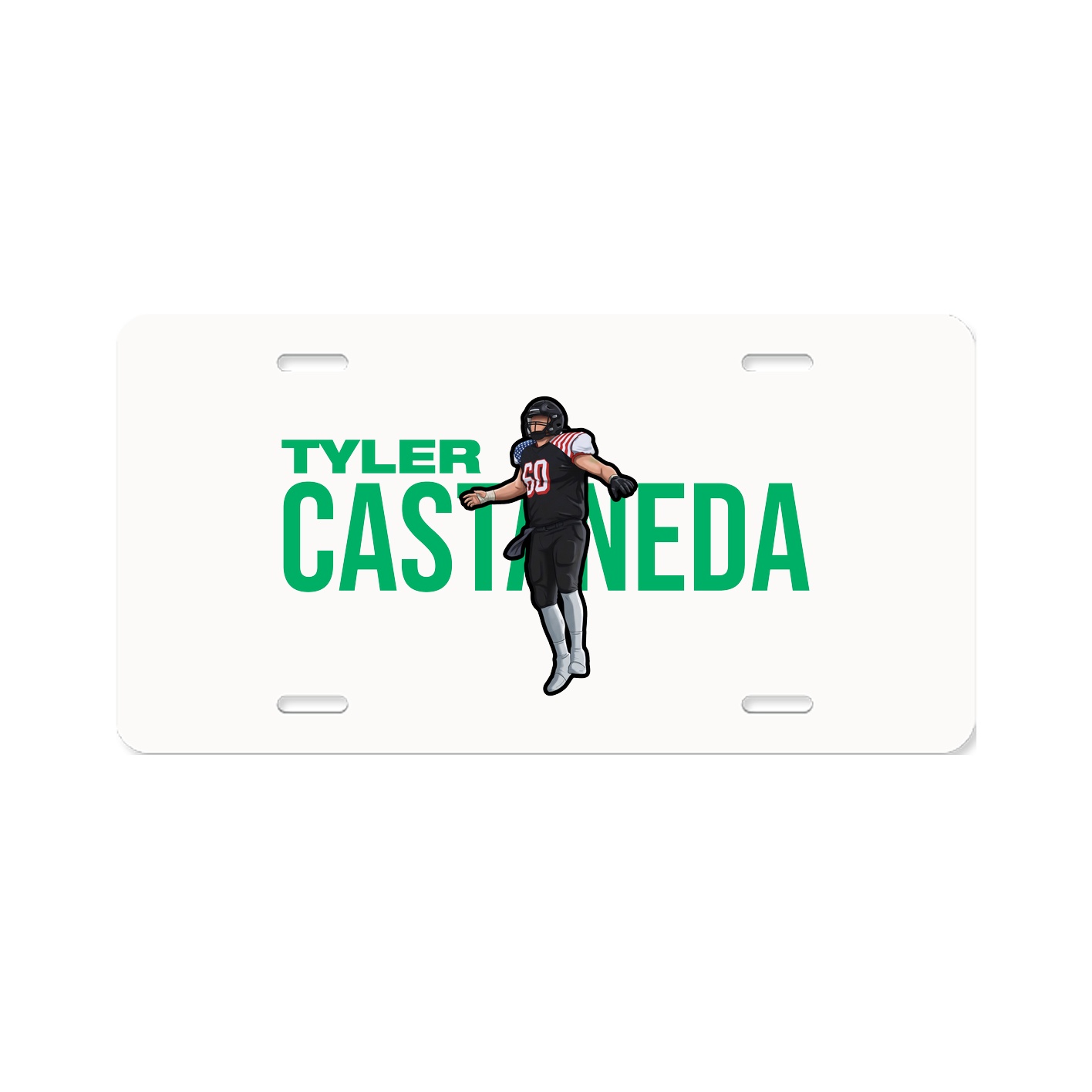 License Plate — Player Name in Classic