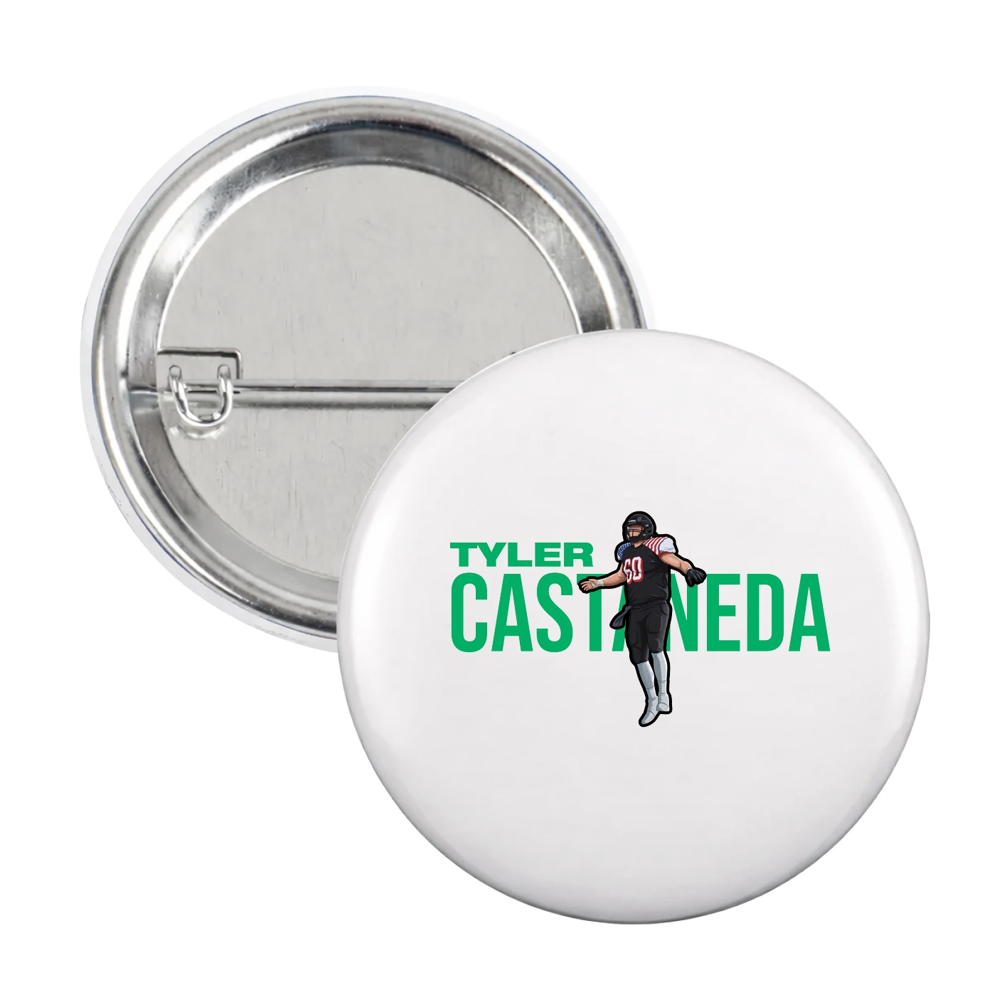 Game Day Button — Player Name in White