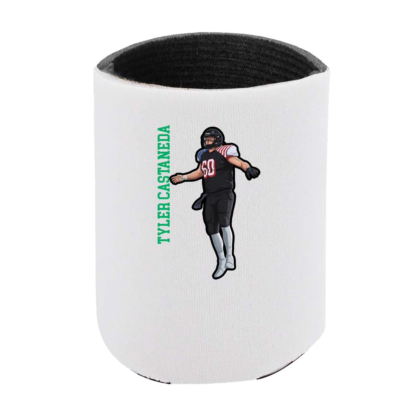 Can Holder — Name Vertical in White