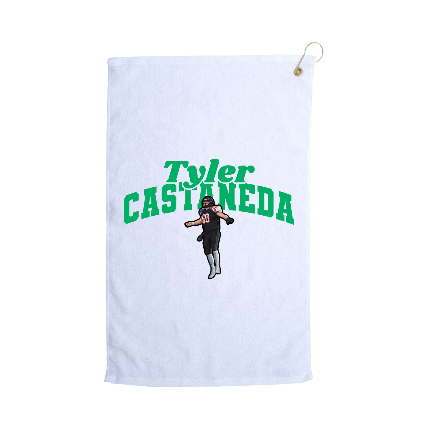 Golf Towel — Signature Arch in White