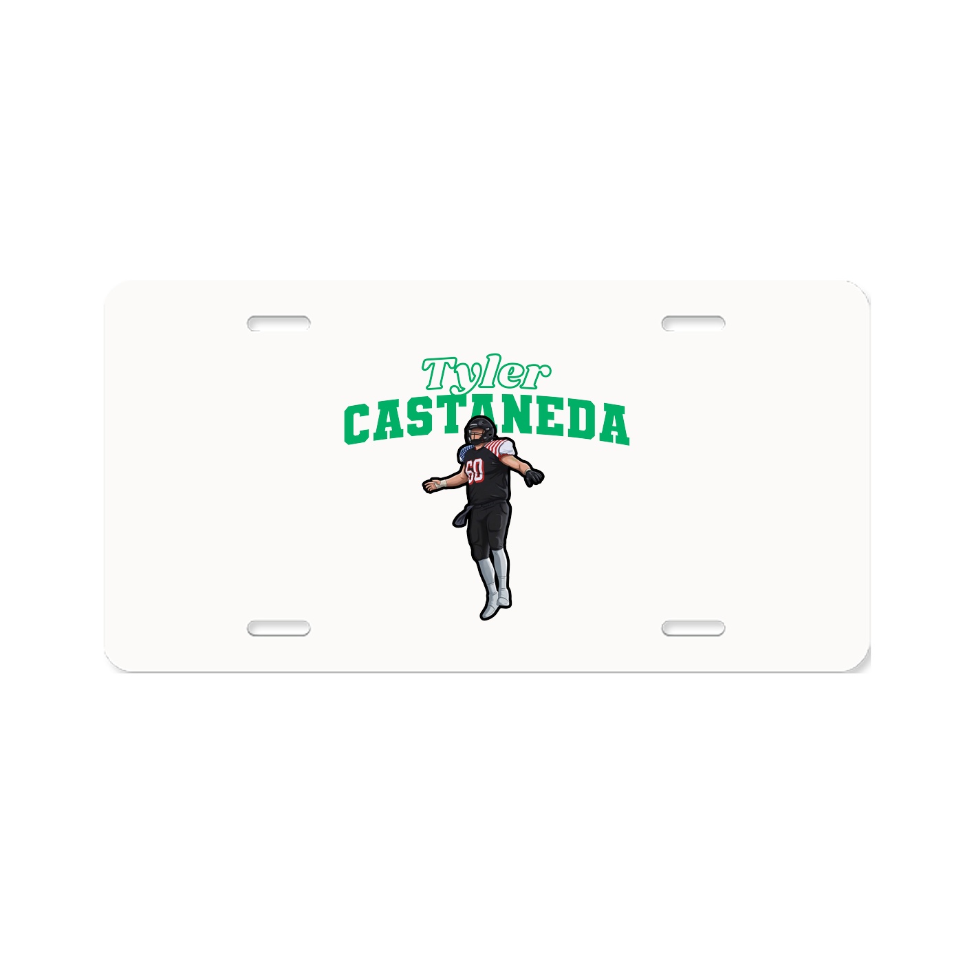 License Plate — Name Arch in Classic